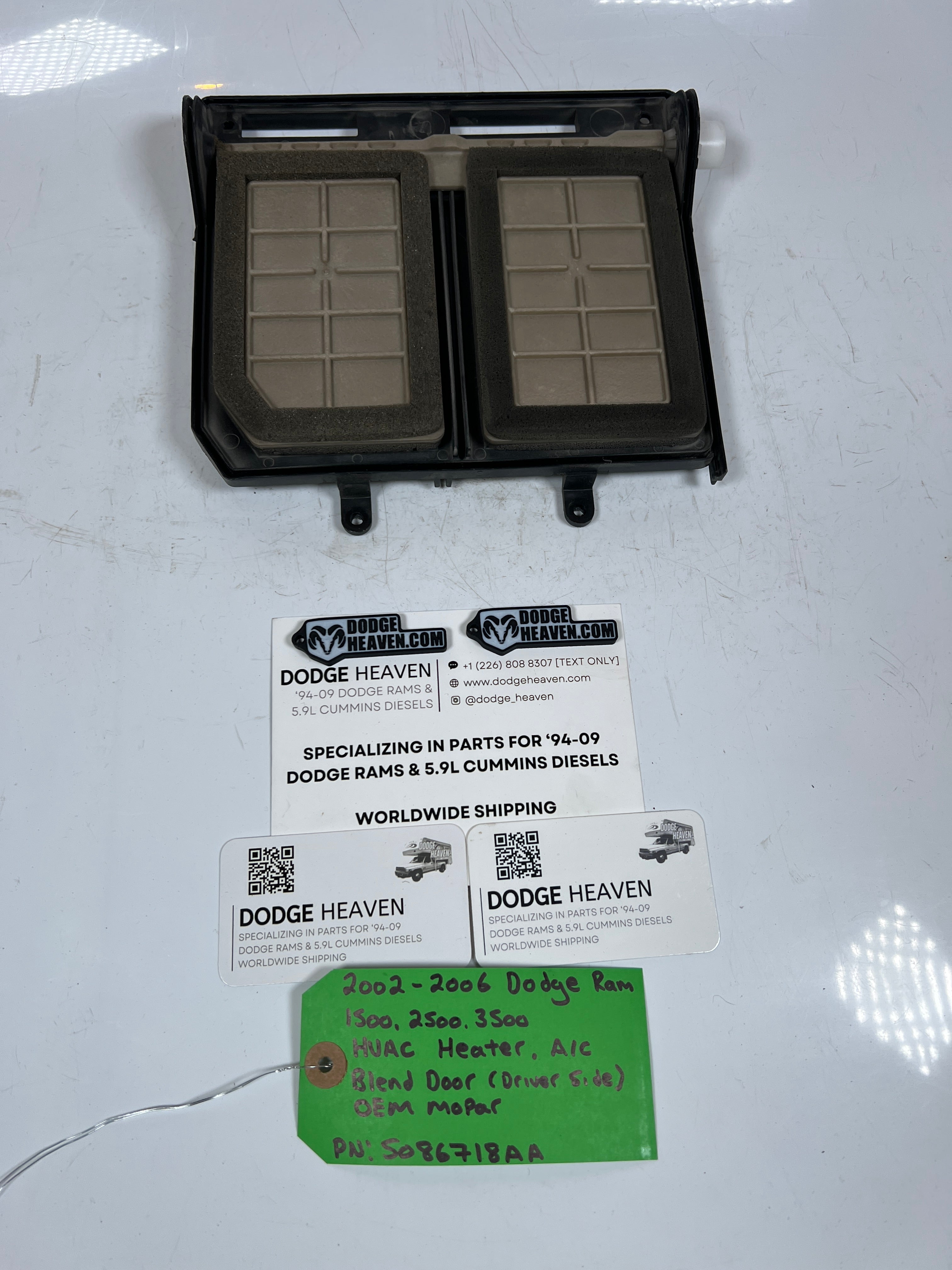2002-2006 Dodge Ram 1500-3500 HVAC Heater A/C Box Blend Door LH