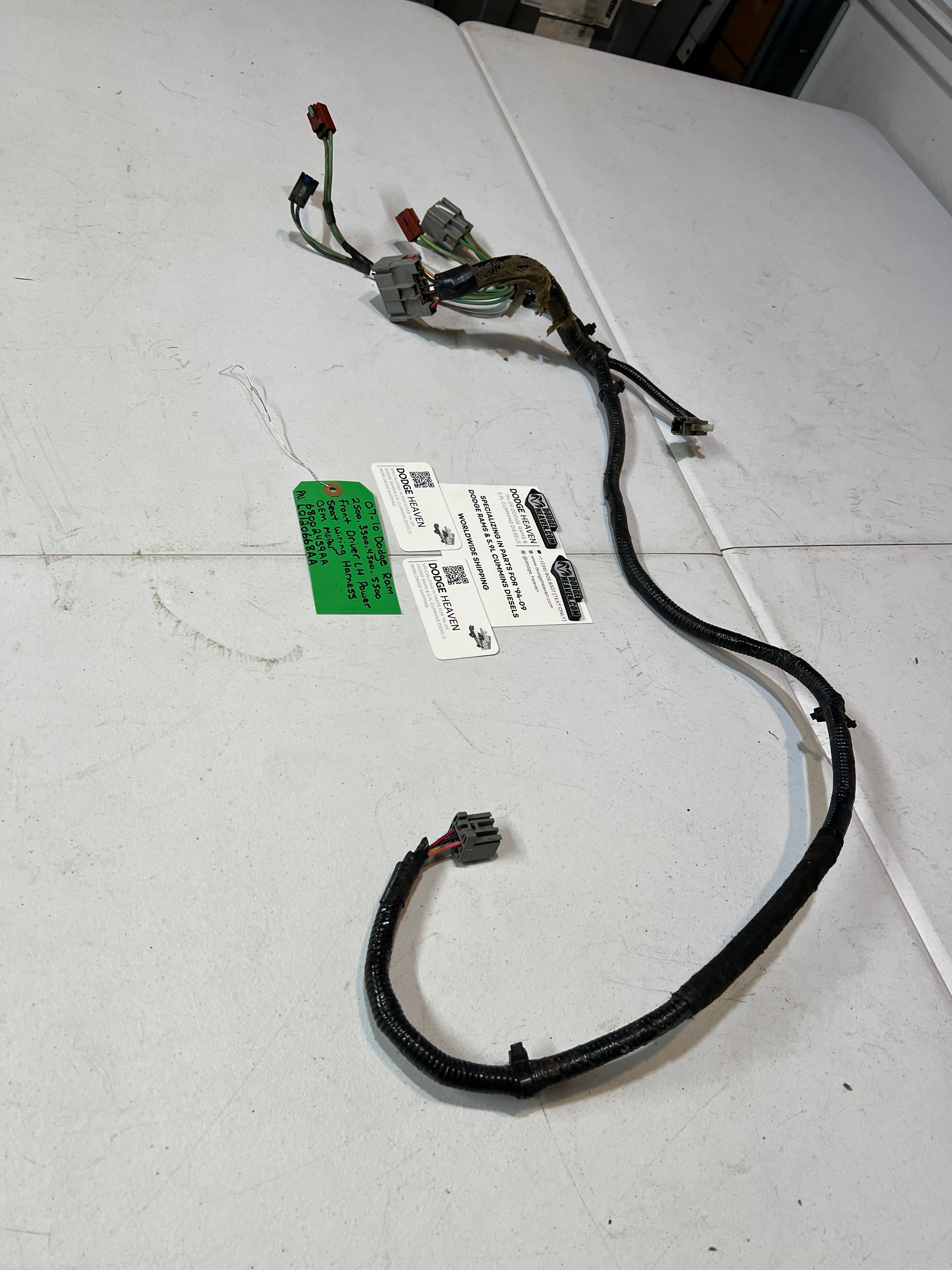 2007-2010 Dodge Ram Front Driver Power Seat Wiring Harness