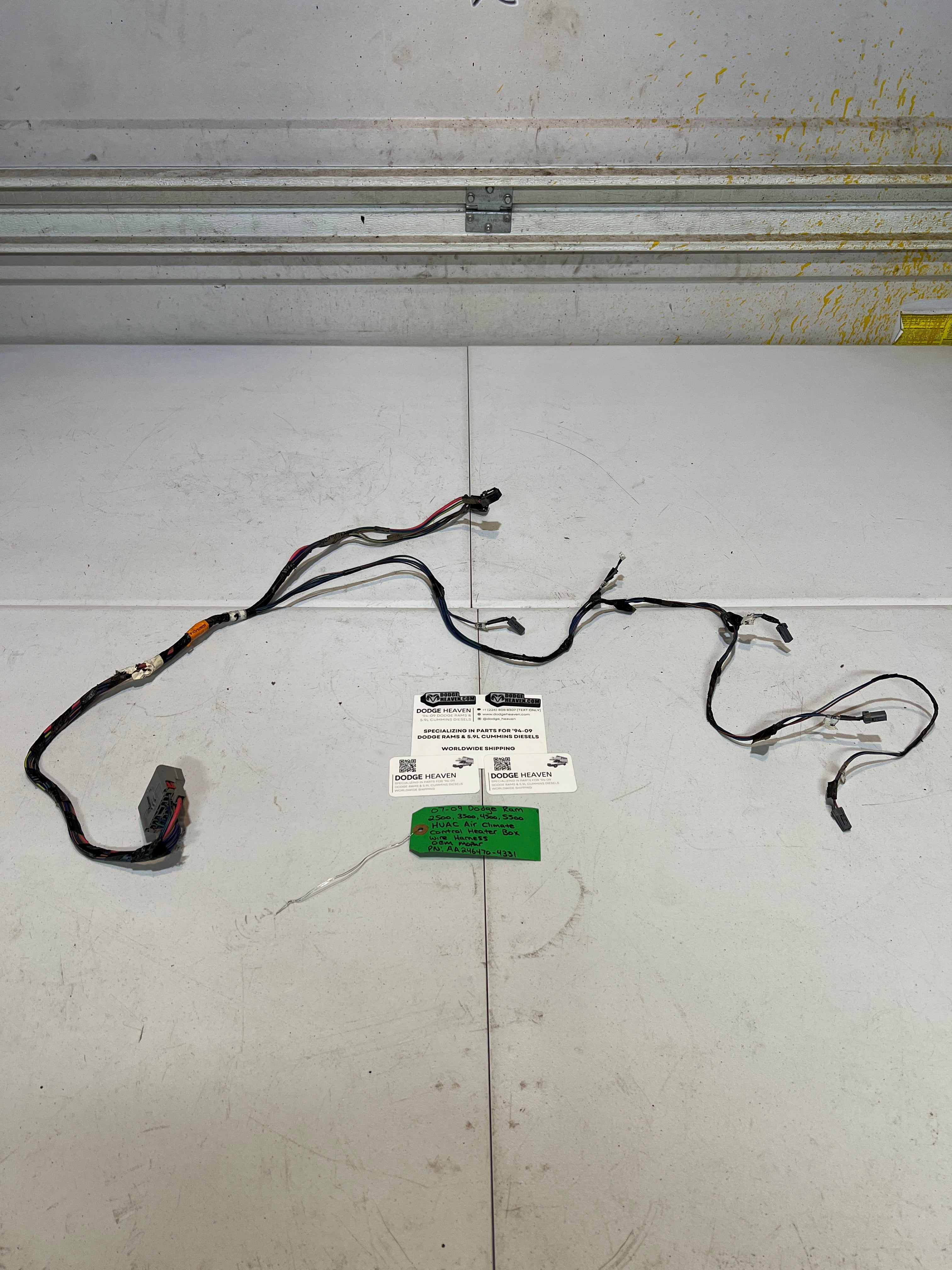 2007-2009 Dodge Ram 2500-5500 HVAC Heater Box Wire Harness