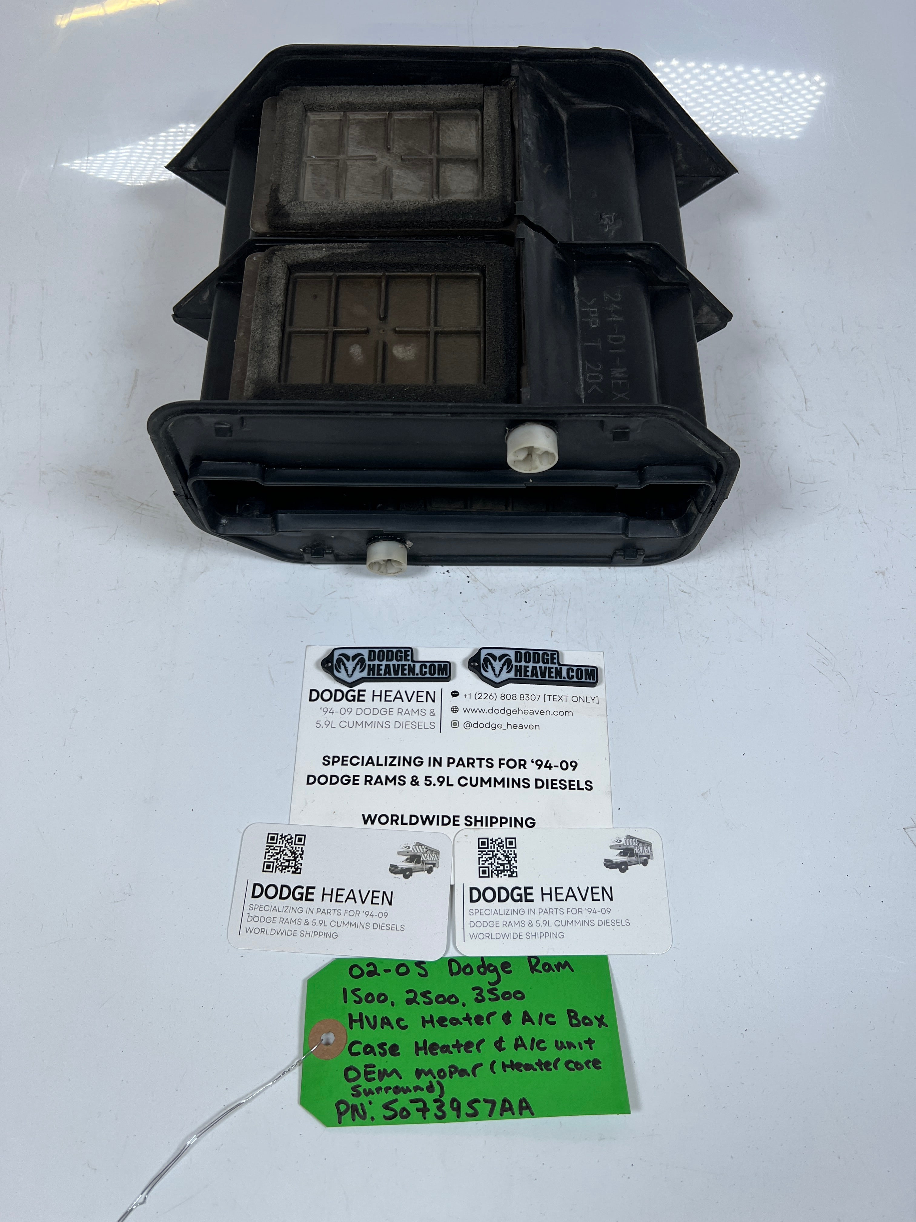2002-2005 Dodge Ram 1500-3500 HVAC Heater A/C Box Heater Core Surround