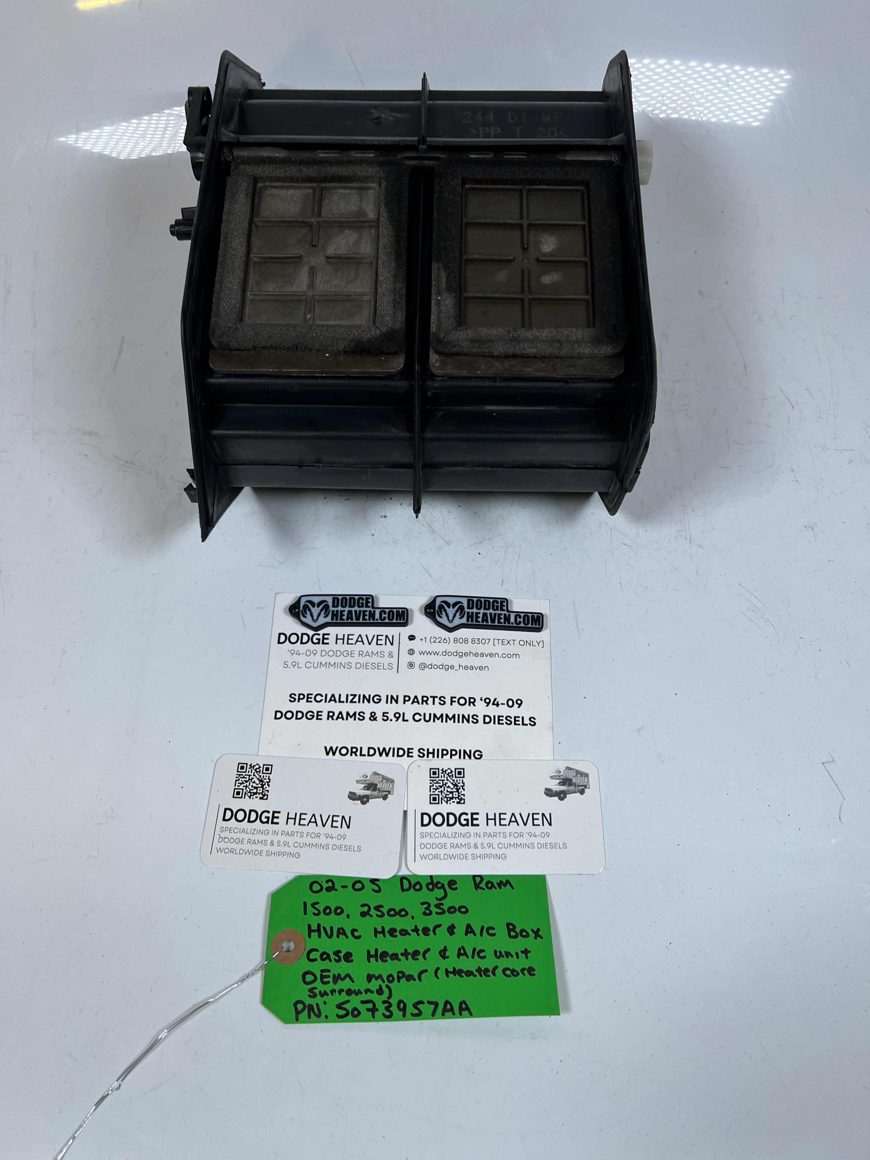 2002-2005 Dodge Ram 1500-3500 HVAC Heater A/C Box Heater Core Surround
