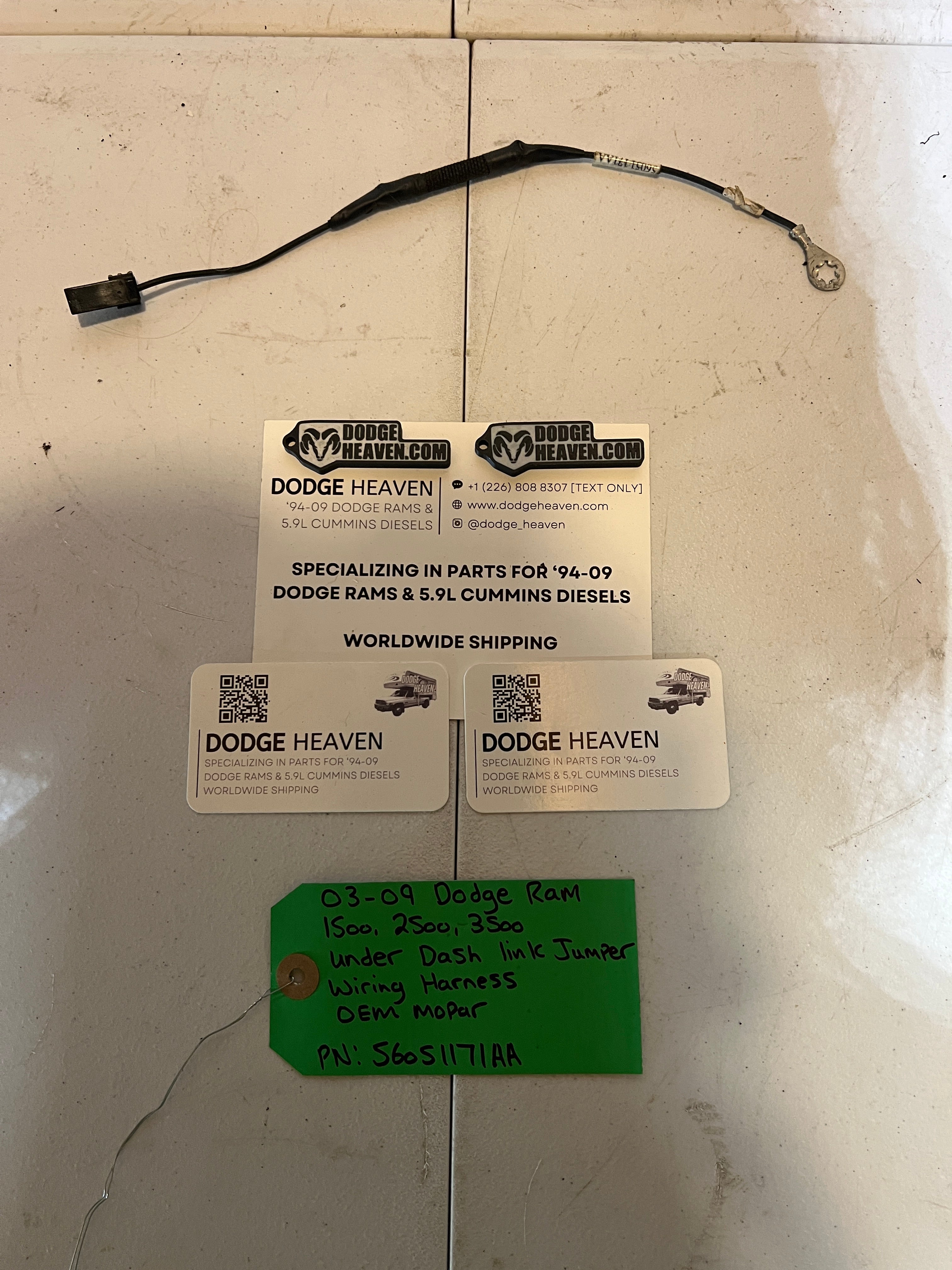 2003-2009 Dodge Ram 1500-3500 Under Dash Link Jumper Wiring Harness