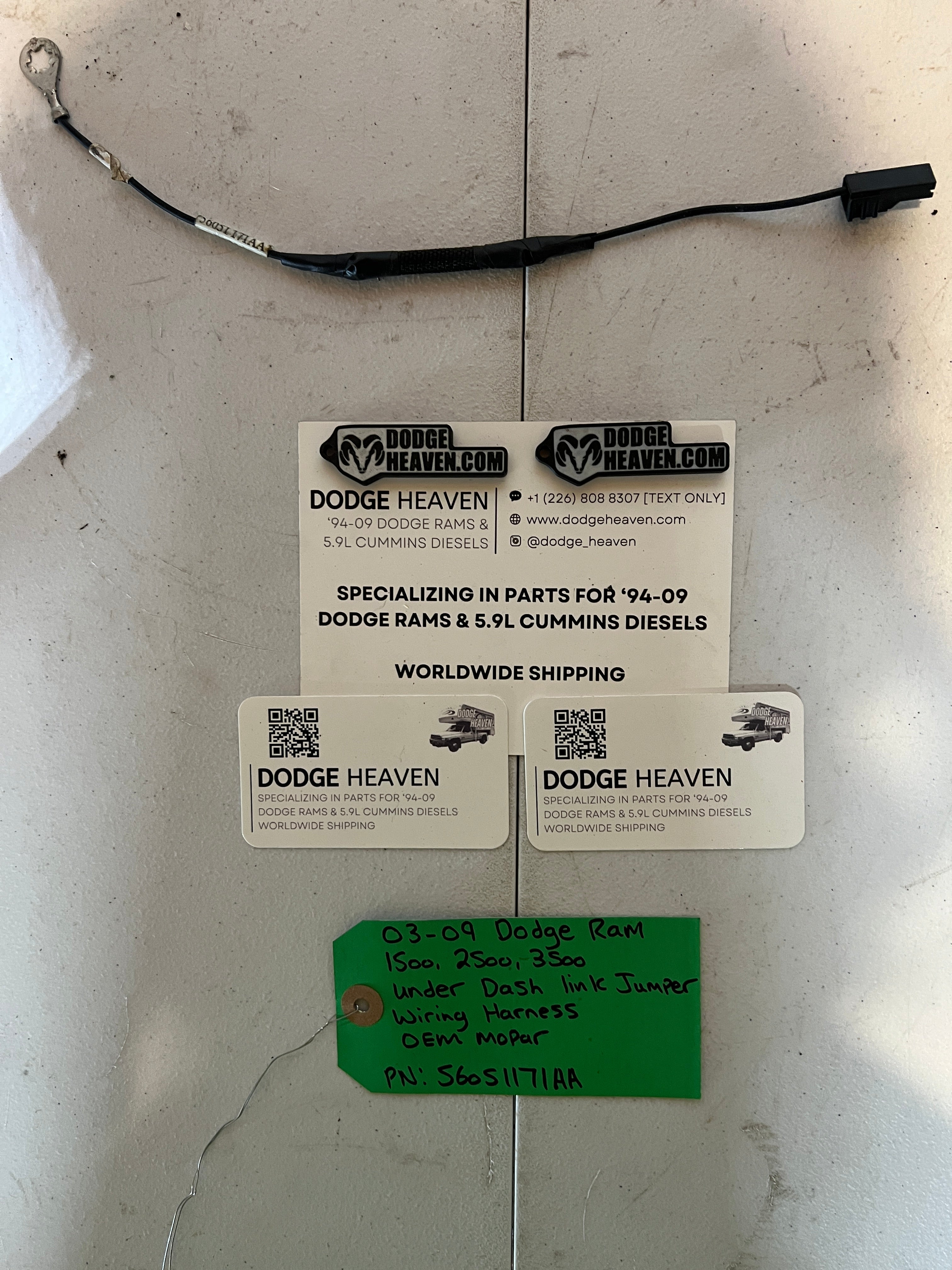 2003-2009 Dodge Ram 1500-3500 Under Dash Link Jumper Wiring Harness