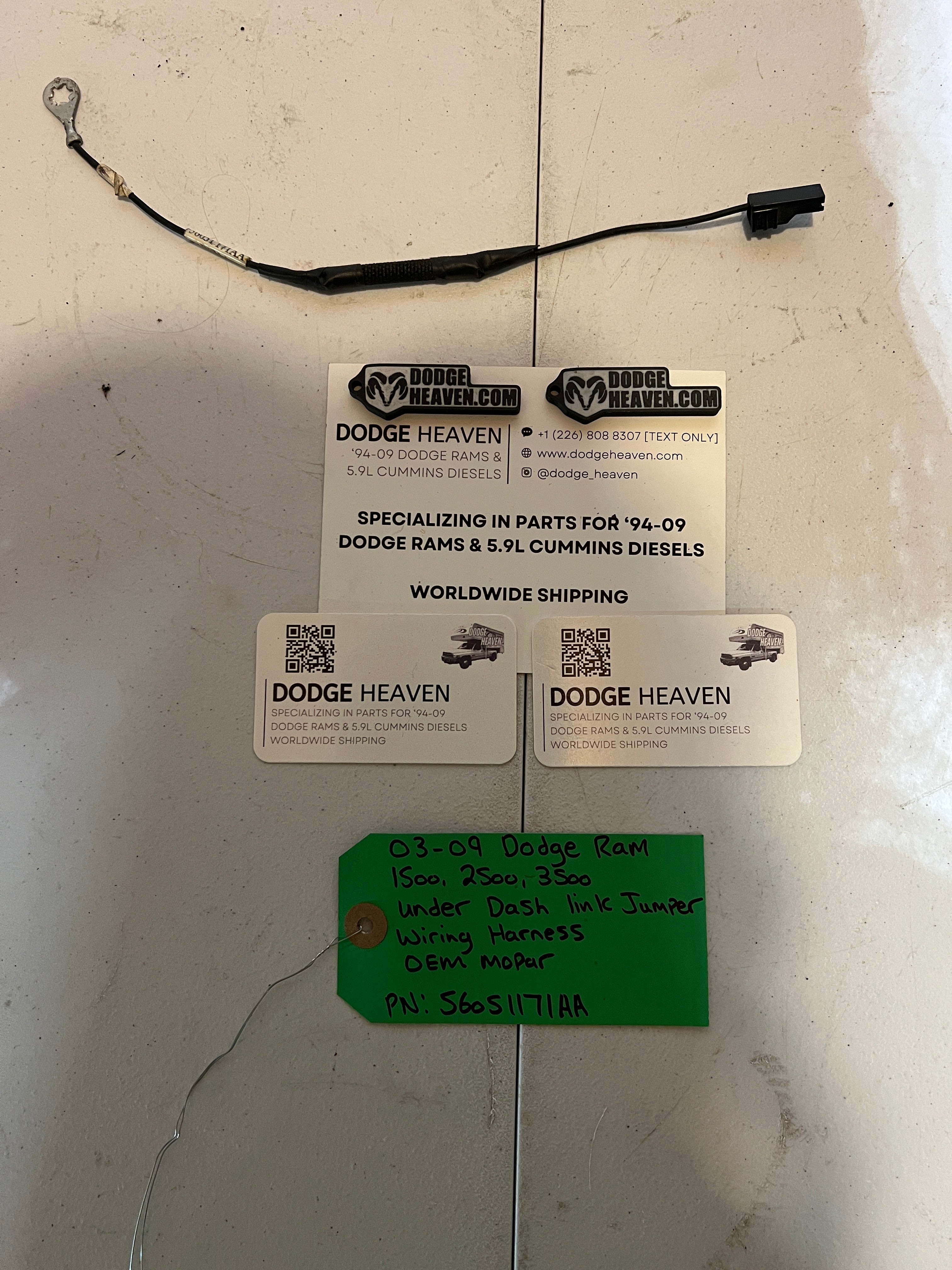 2003-2009 Dodge Ram 1500-3500 Under Dash Link Jumper Wiring Harness
