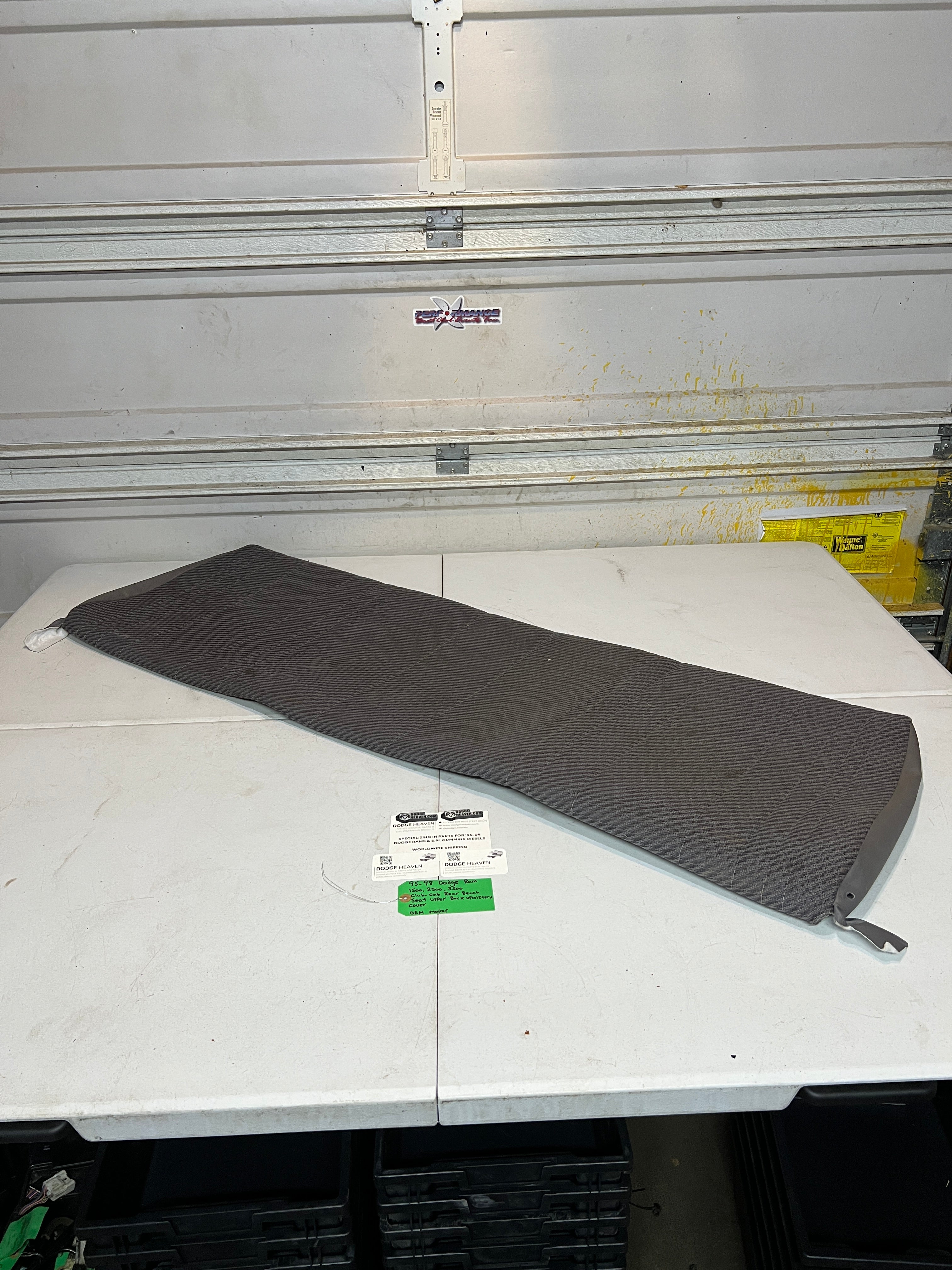 1995-1998 Dodge Ram Club-Cab Rear Bench Seat Back Upholstery Cover