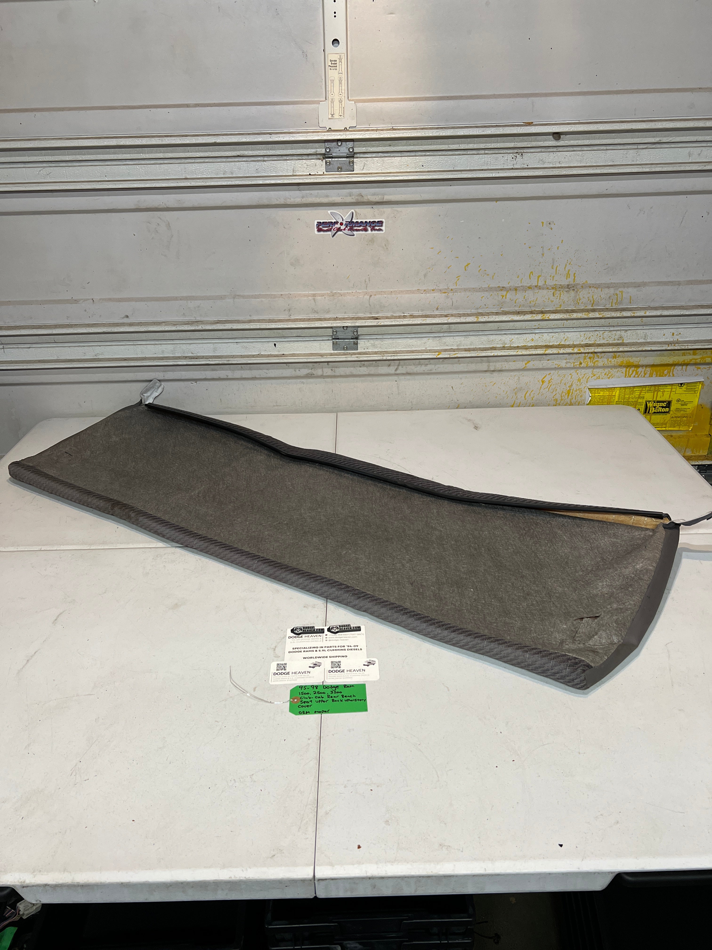 1995-1998 Dodge Ram Club-Cab Rear Bench Seat Back Upholstery Cover