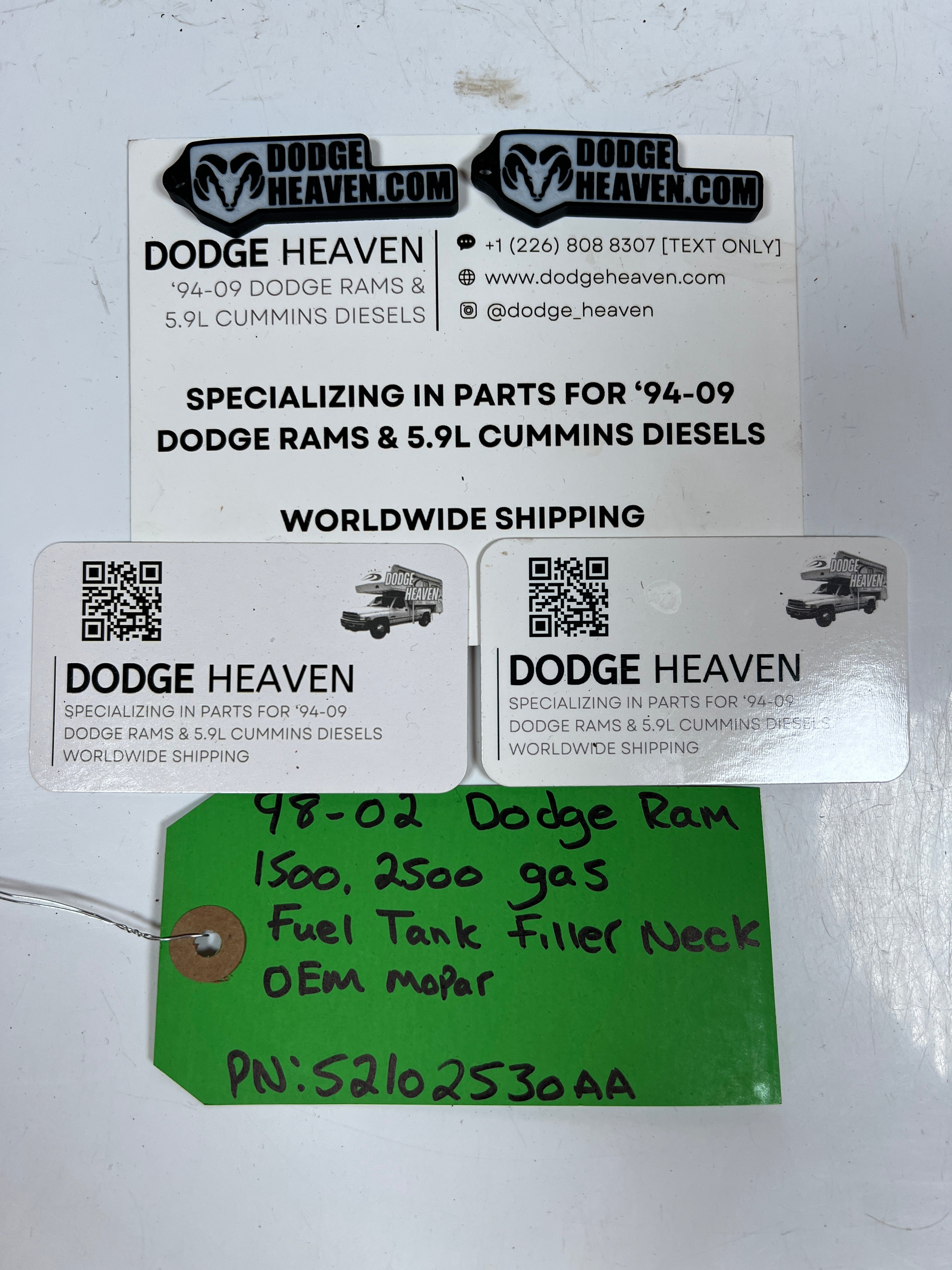 1998-2002 Dodge Ram 1500 2500 Gas Tank Filler Neck