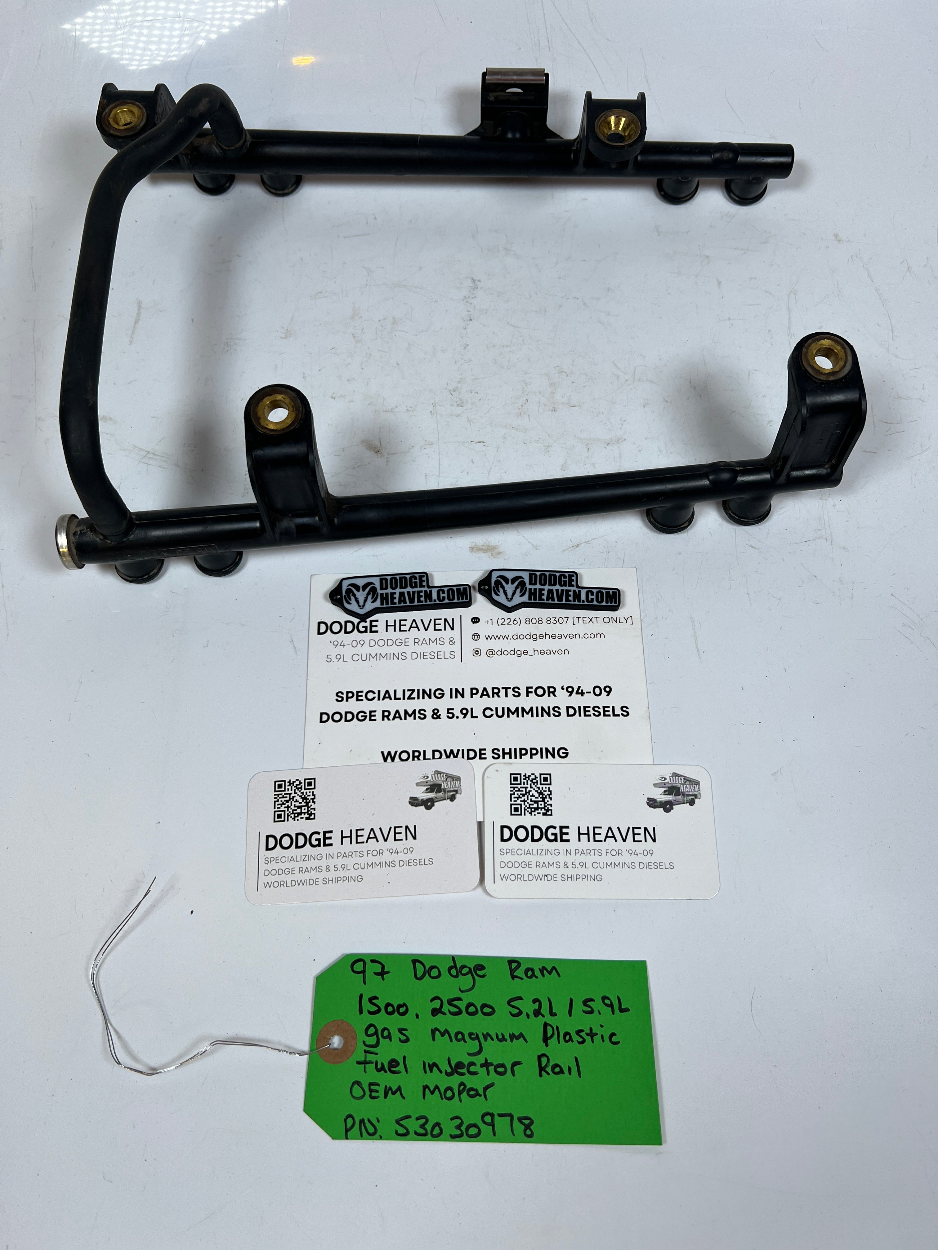 1997-1997 Dodge Ram 5.2L 5.9L Gas Magnum Plastic Fuel Injector Rail