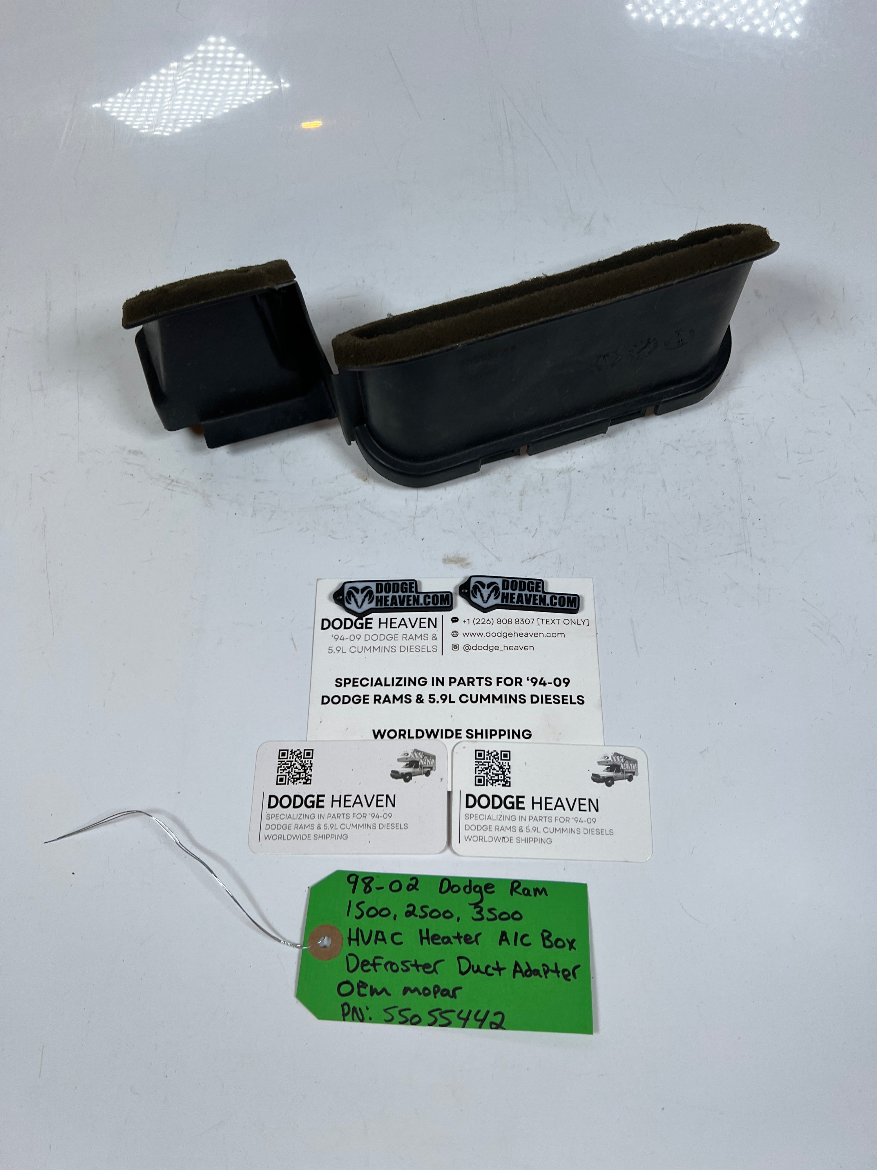 1998-2002 Dodge Ram 1500-3500 HVAC A/C Box Defroster Duct