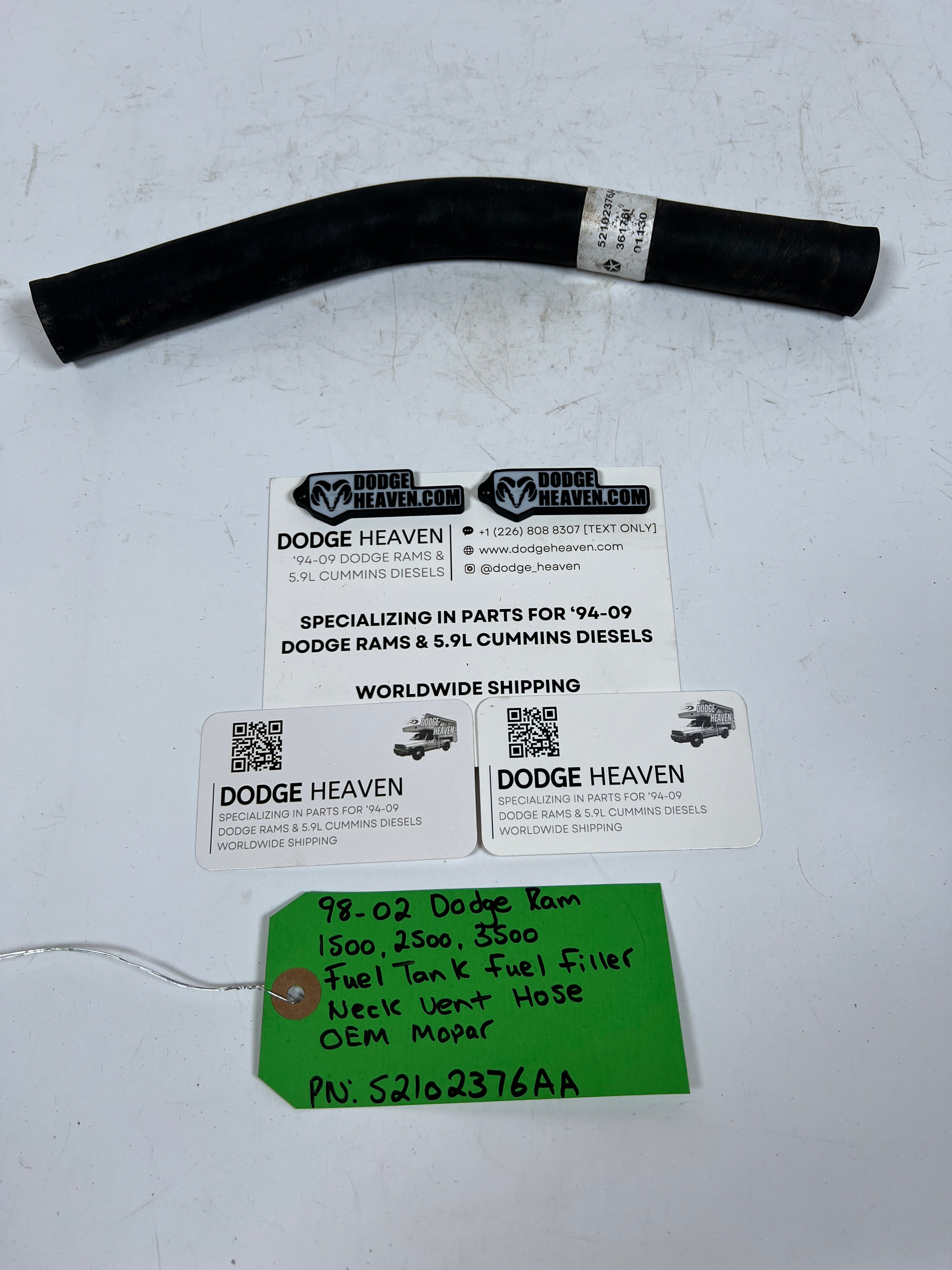 1998-2002 Dodge Ram 1500-3500 Fuel Tank Fuel Filler Neck Hose