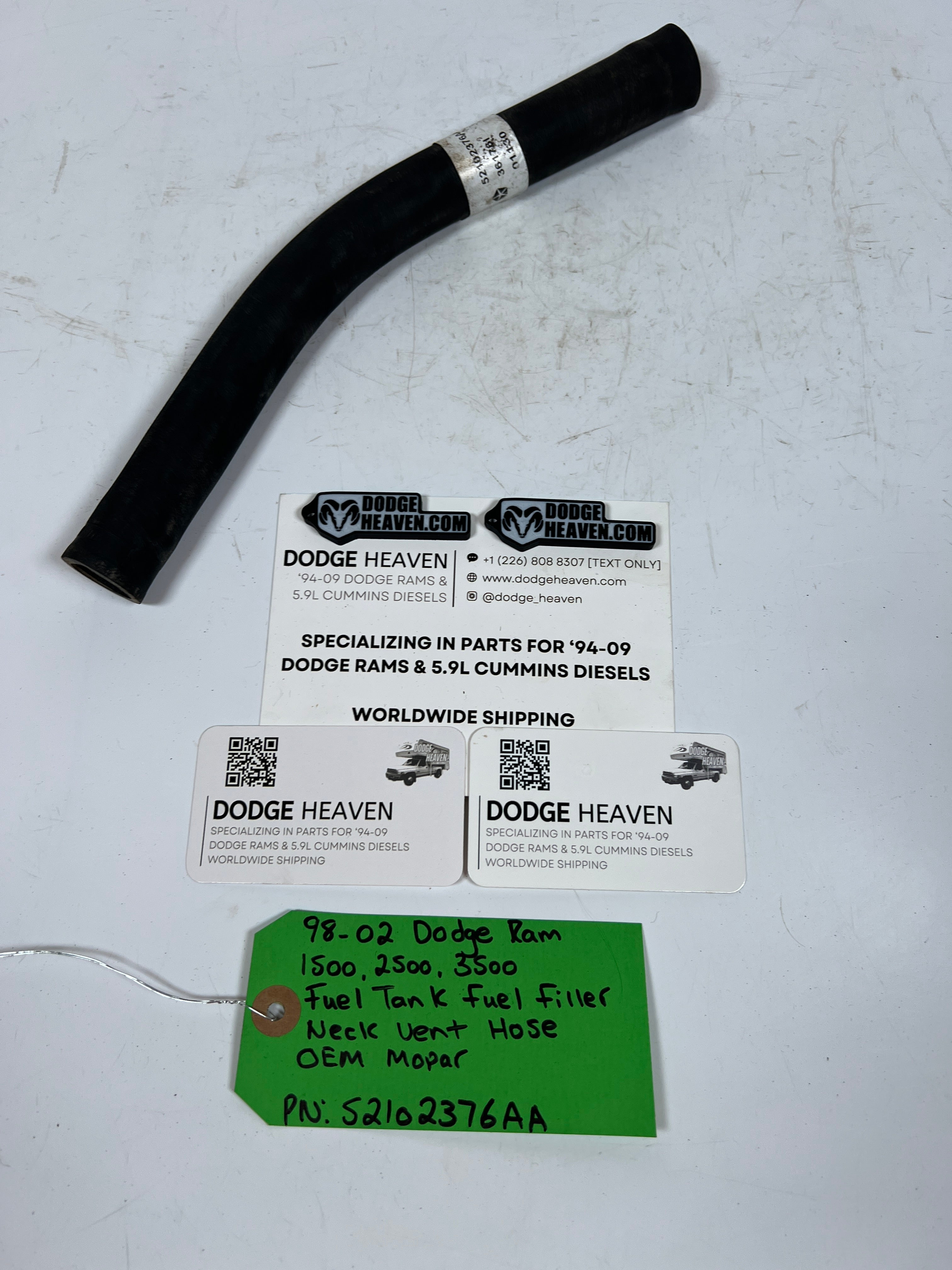 1998-2002 Dodge Ram 1500-3500 Fuel Tank Fuel Filler Neck Hose