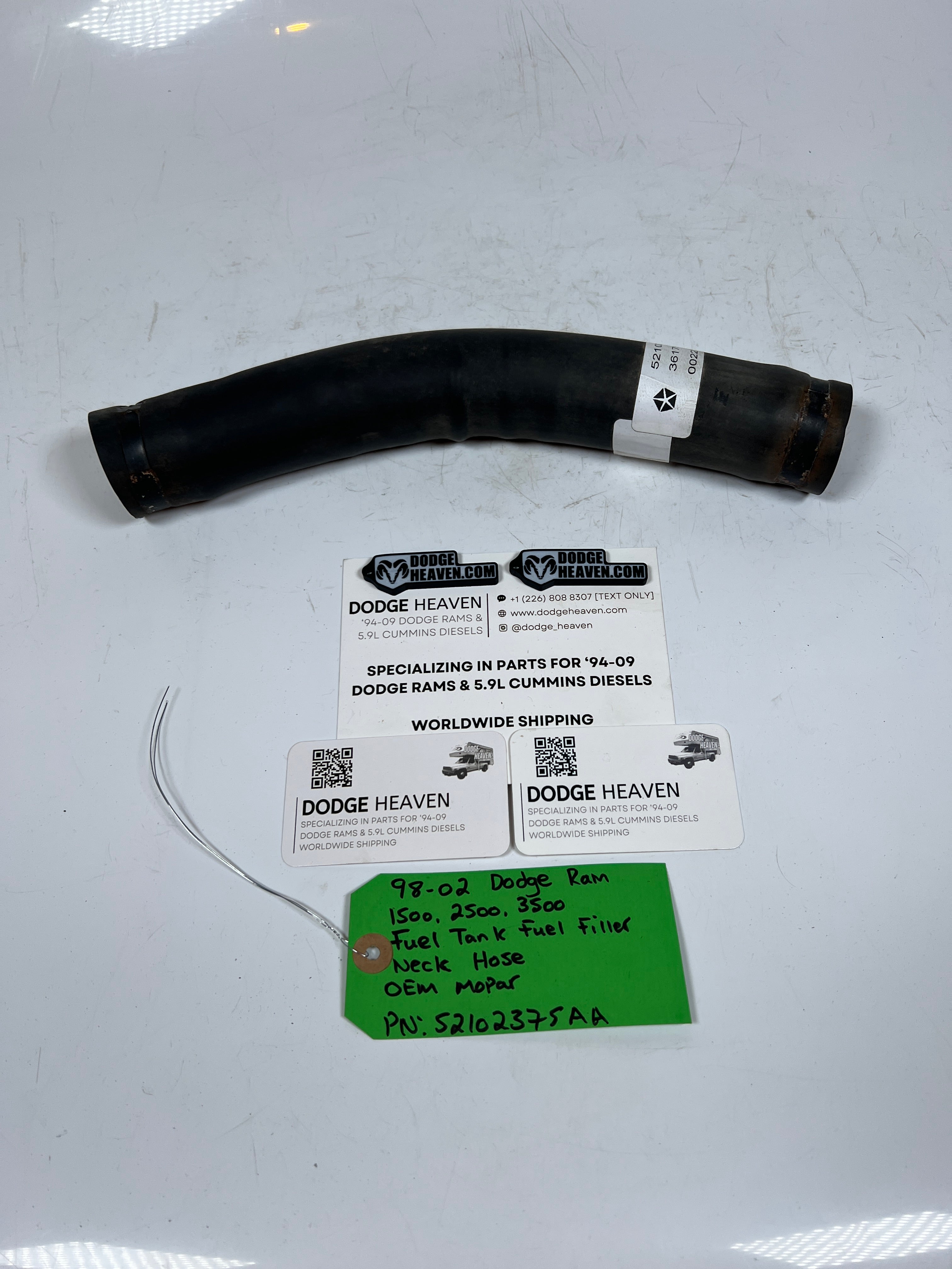 1998-2002 Dodge Ram 1500-3500 Fuel Tank Filler Neck Hose