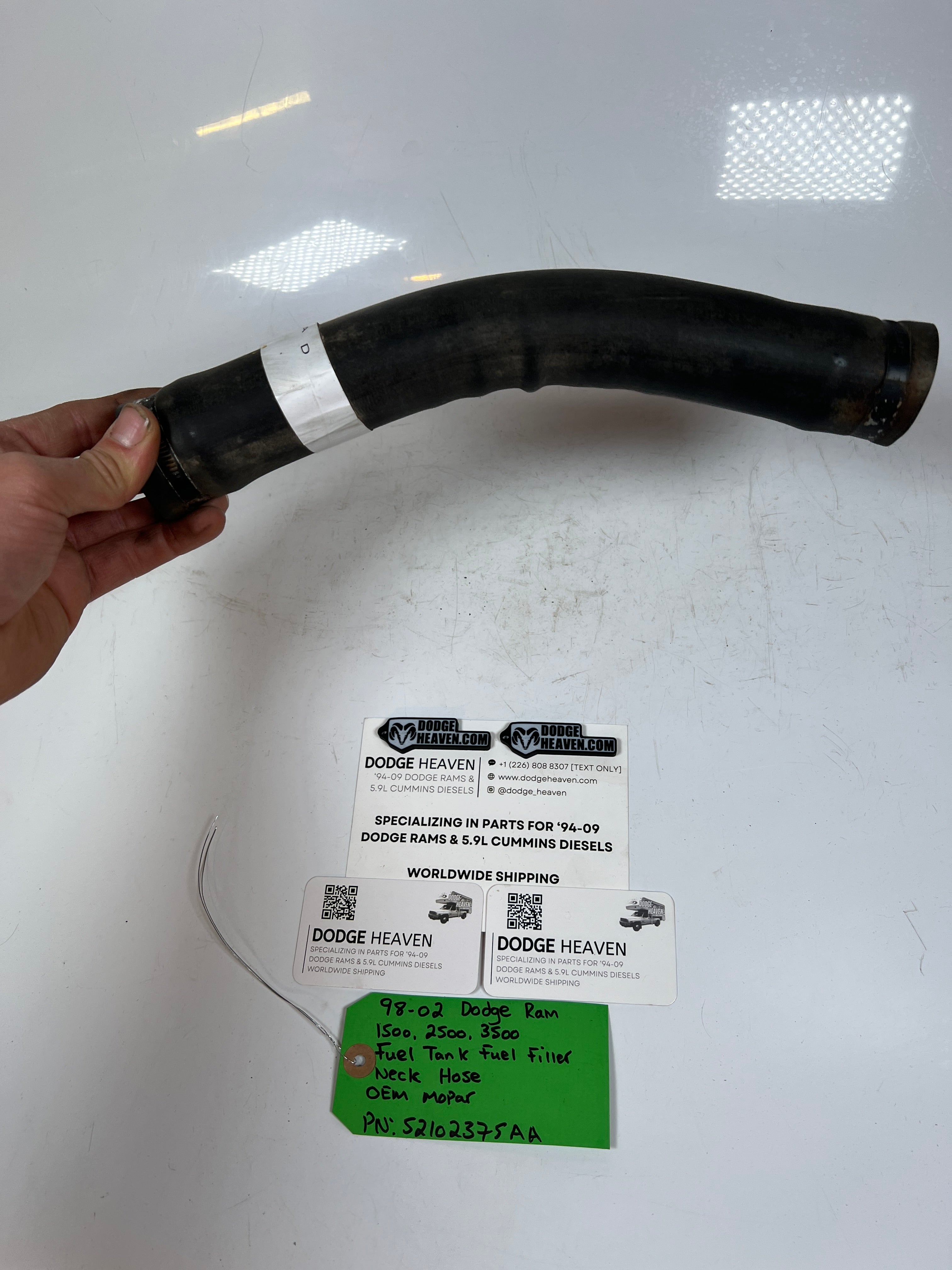 1998-2002 Dodge Ram 1500-3500 Fuel Tank Filler Neck Hose