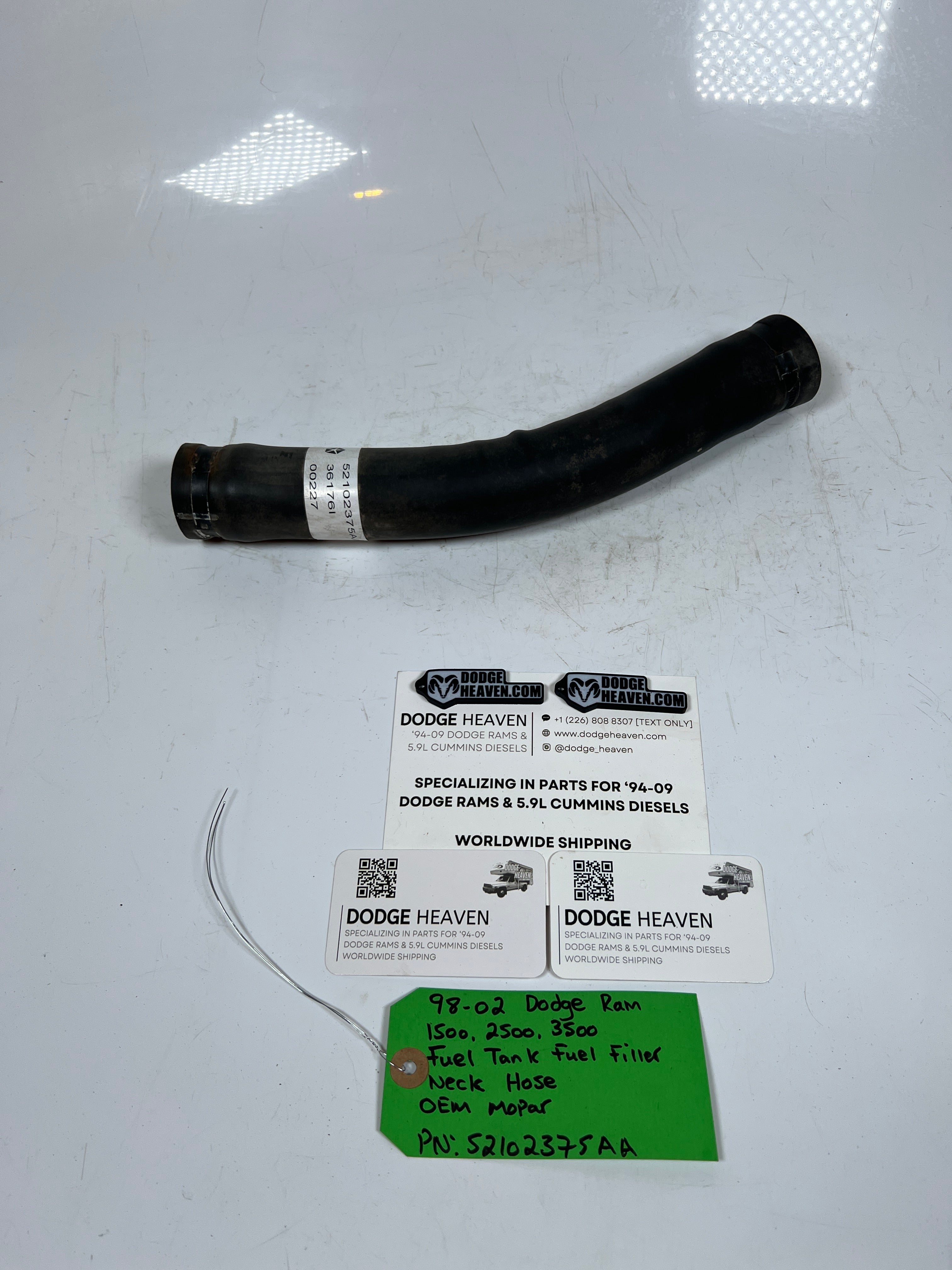 1998-2002 Dodge Ram 1500-3500 Fuel Tank Filler Neck Hose