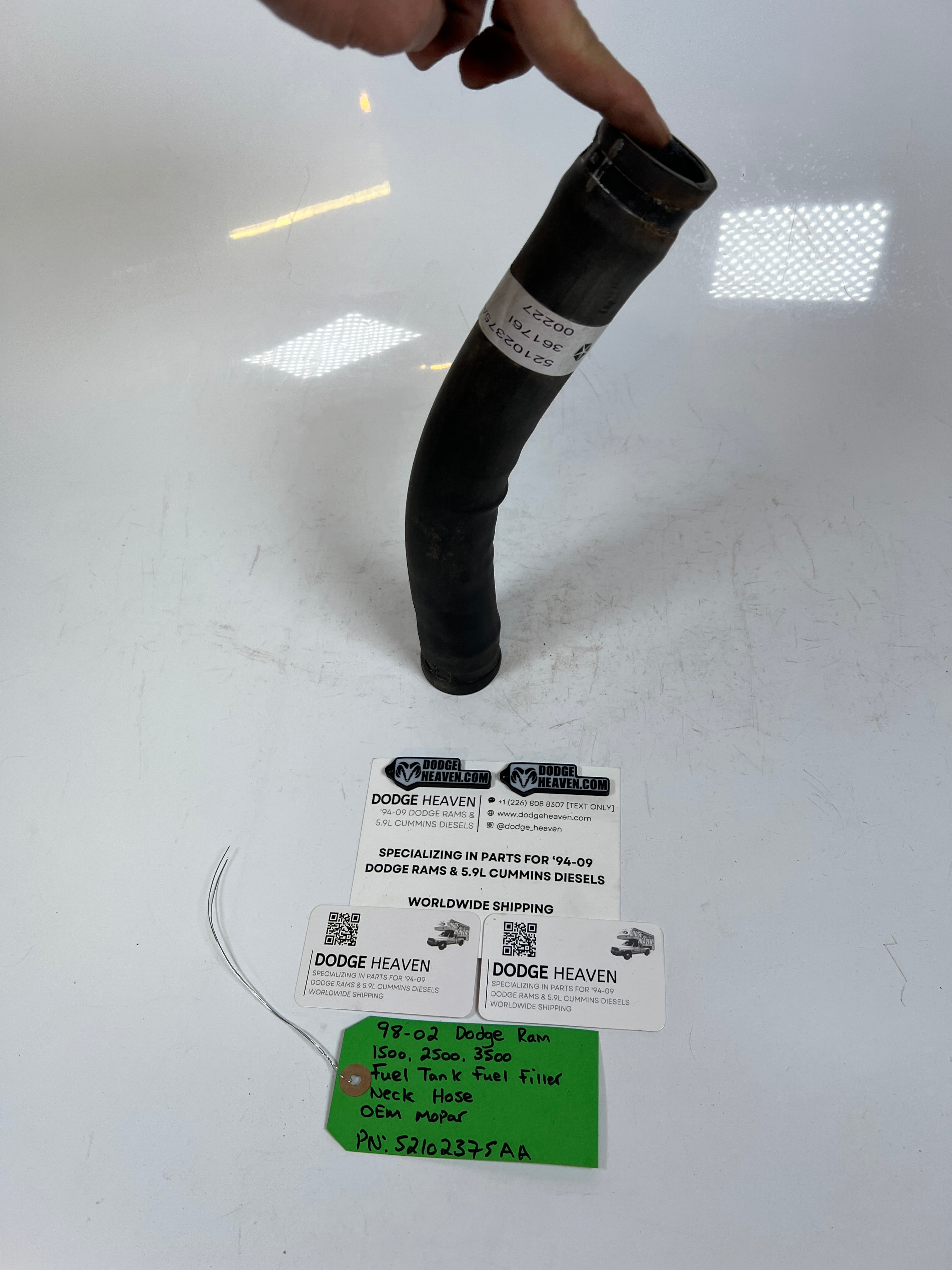 1998-2002 Dodge Ram 1500-3500 Fuel Tank Filler Neck Hose