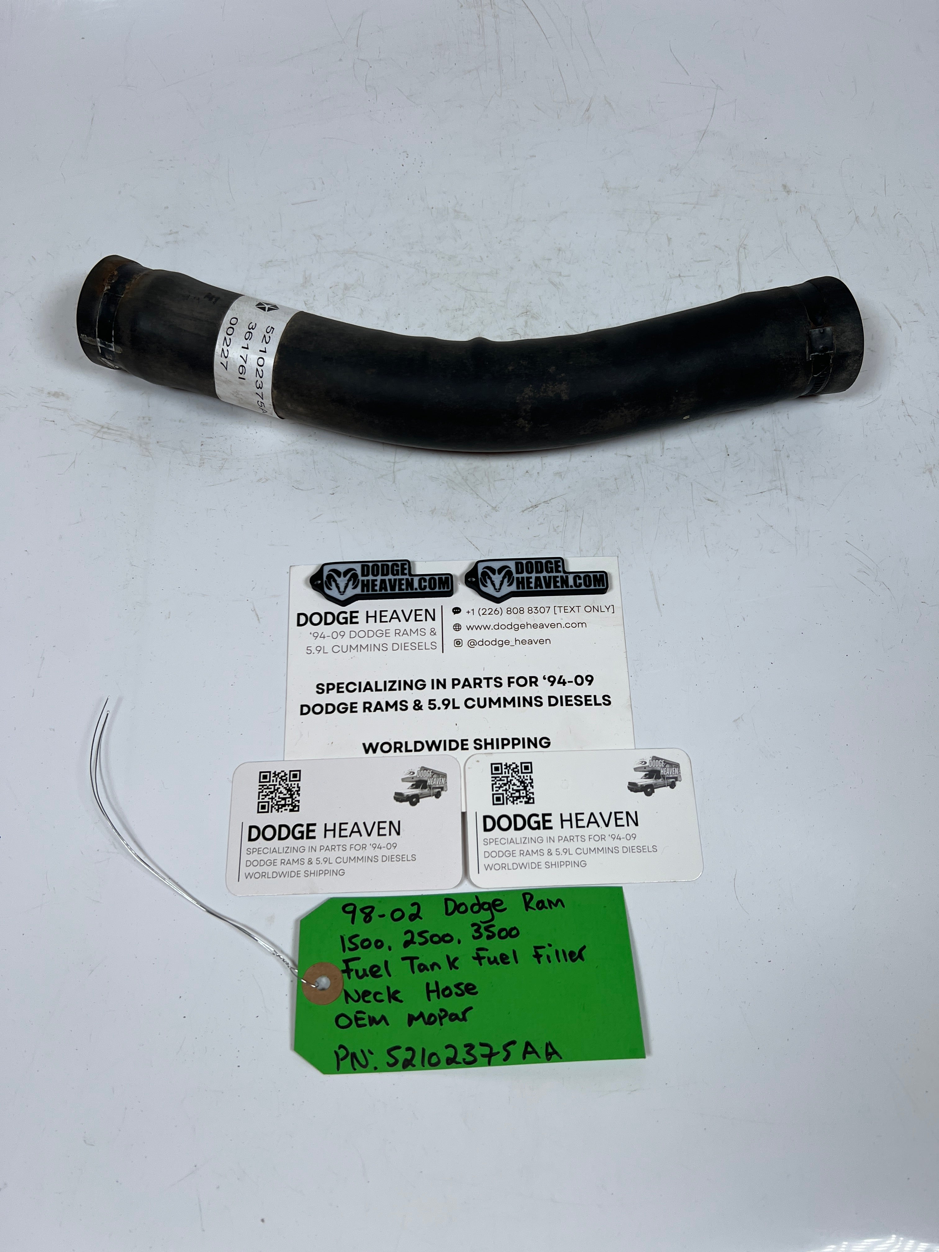 1998-2002 Dodge Ram 1500-3500 Fuel Tank Filler Neck Hose