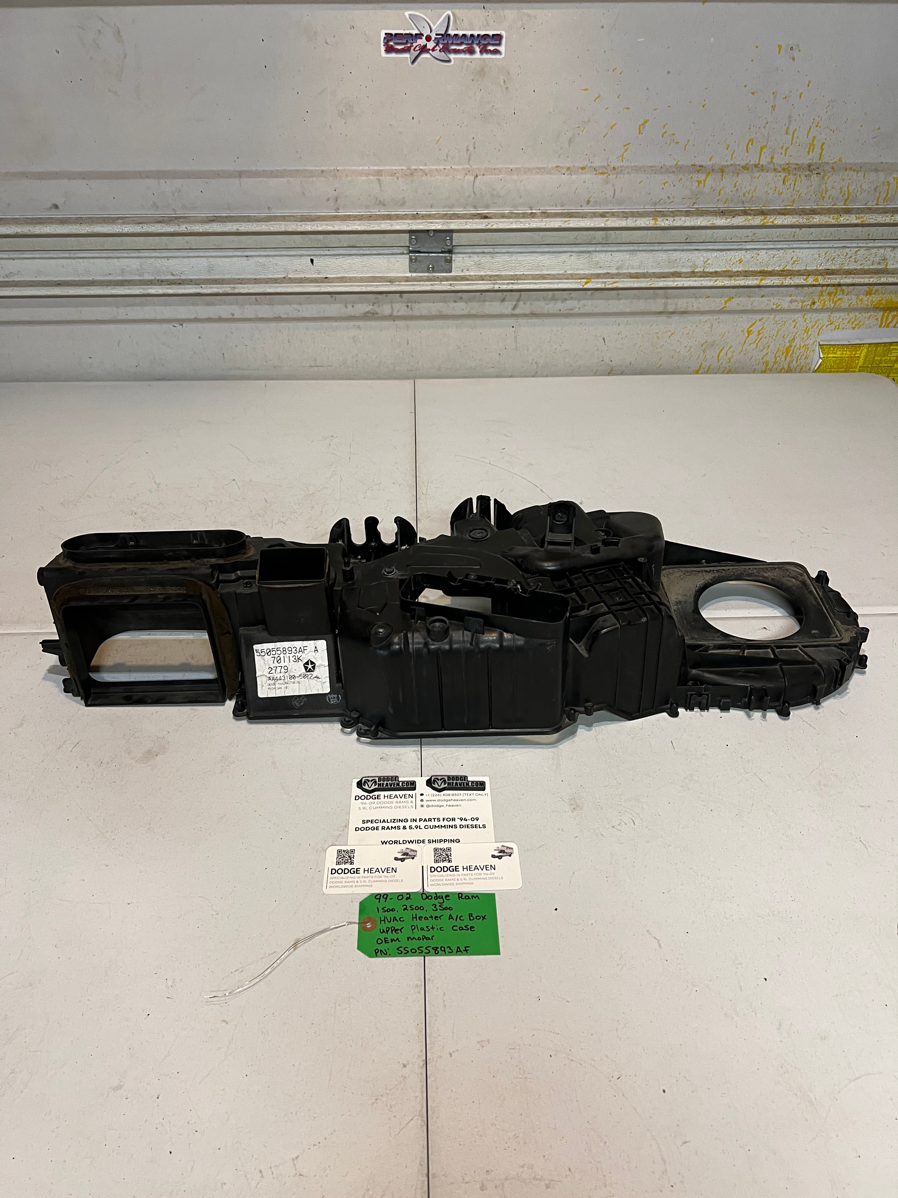 1999-2002 Dodge Ram 1500-3500 HVAC Heater A/C AC Box Upper Case