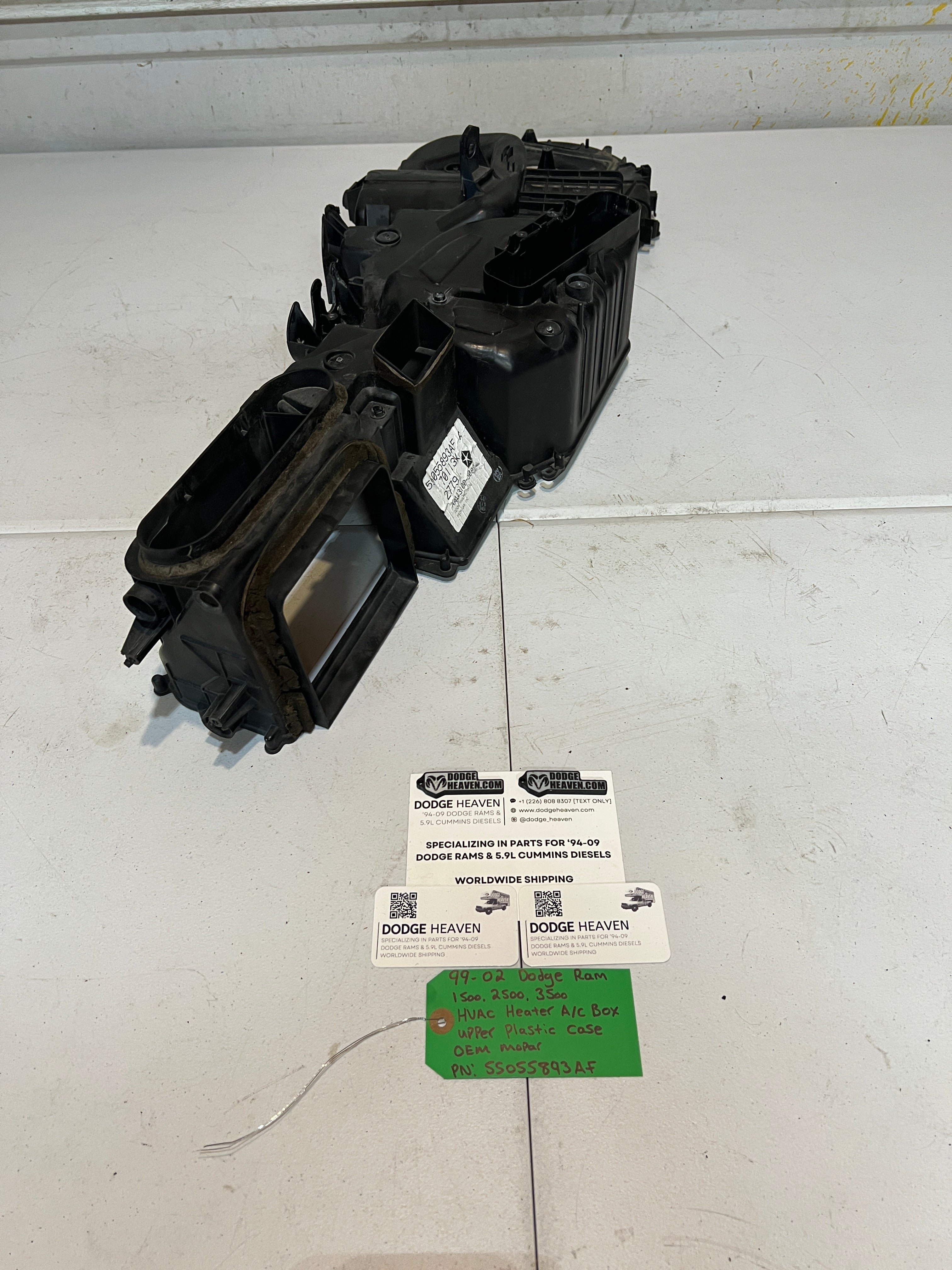 1999-2002 Dodge Ram 1500-3500 HVAC Heater A/C AC Box Upper Case