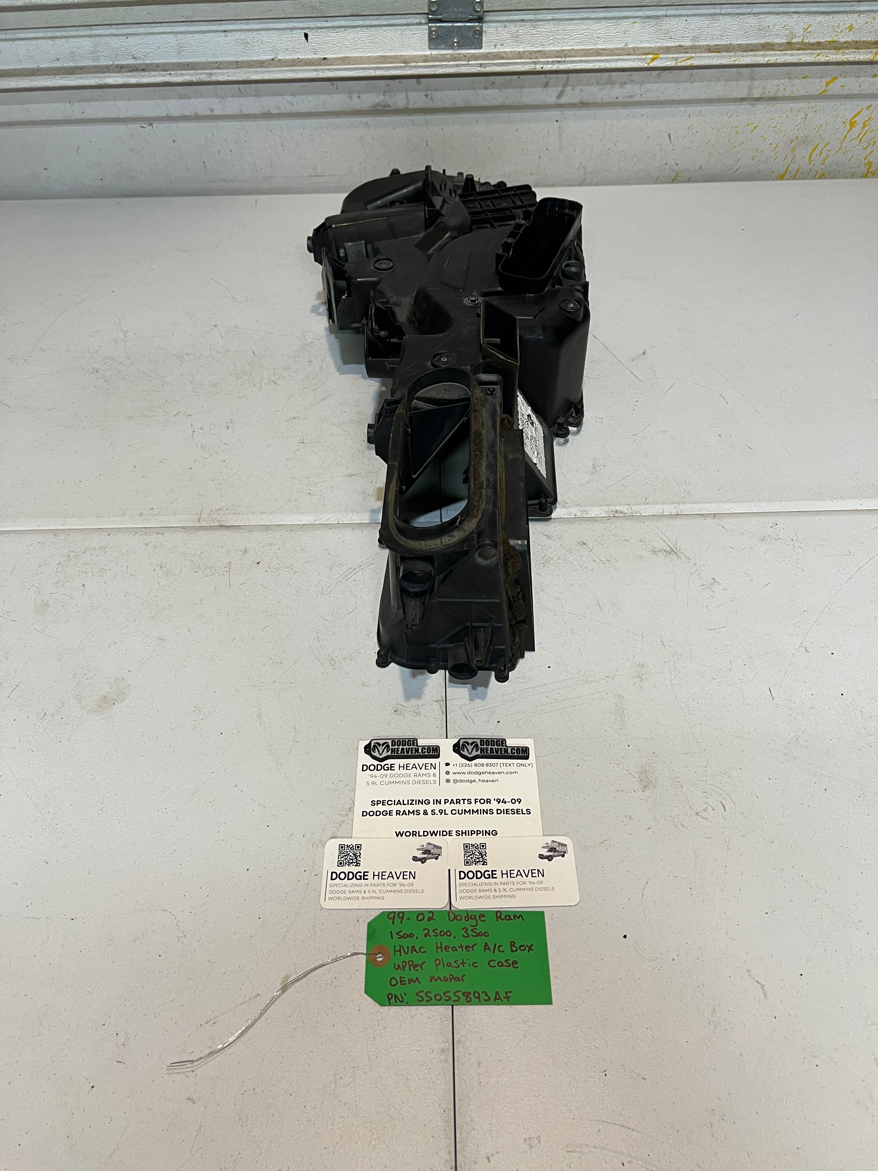 1999-2002 Dodge Ram 1500-3500 HVAC Heater A/C AC Box Upper Case