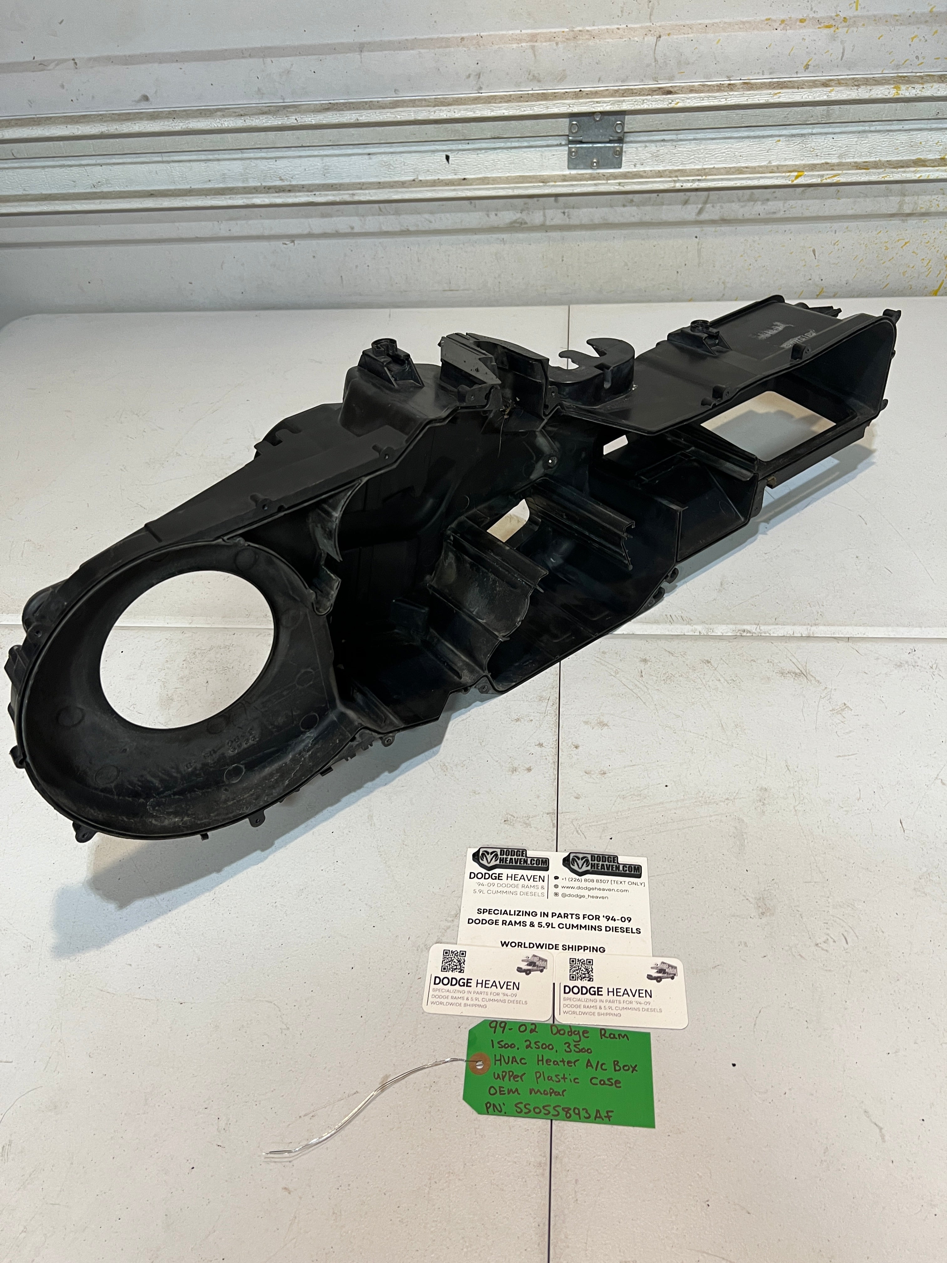 1999-2002 Dodge Ram 1500-3500 HVAC Heater A/C AC Box Upper Case