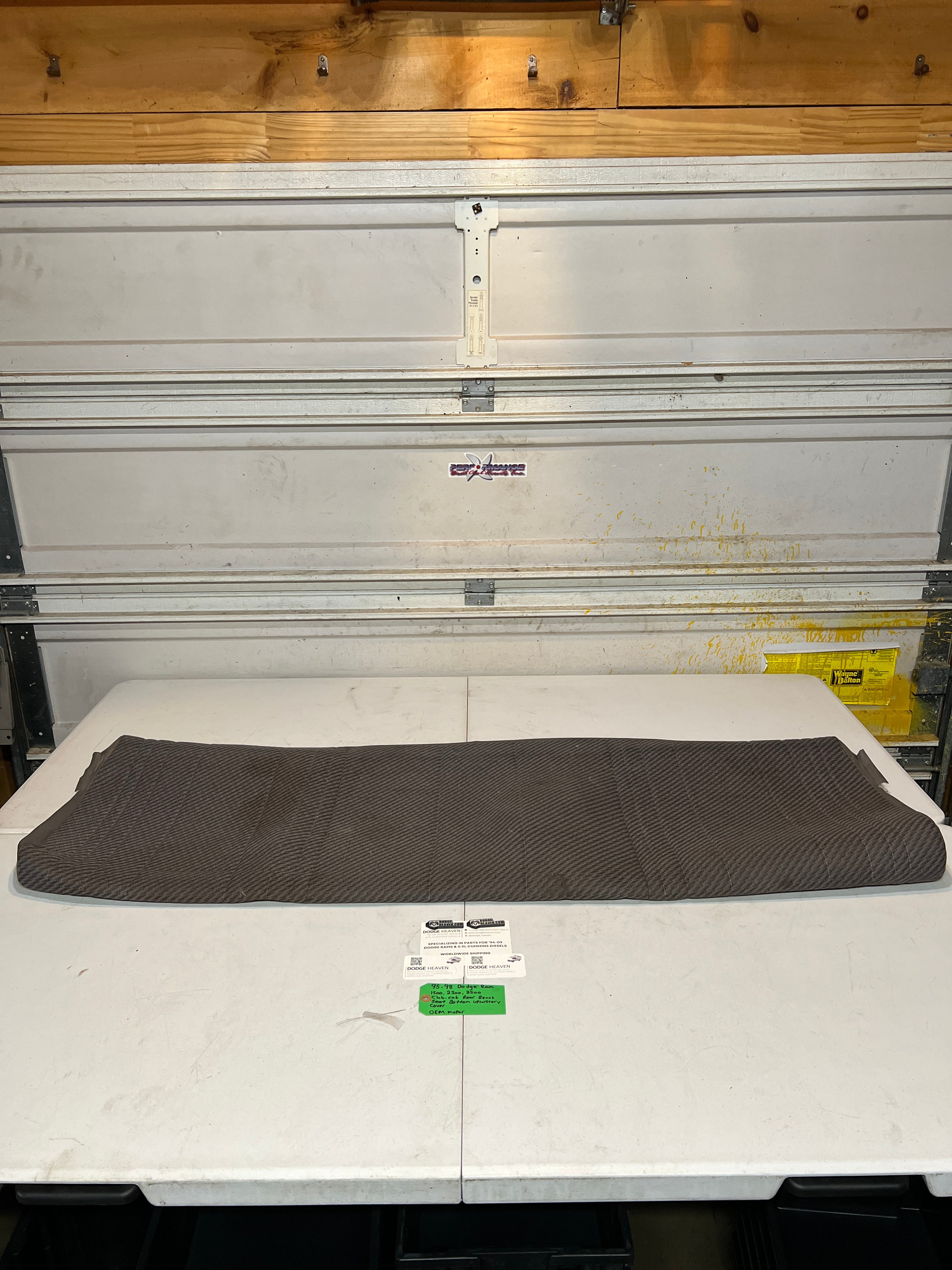 1995-1998 Dodge Ram Club-Cab Rear Bench Seat Bottom Upholstery Cover