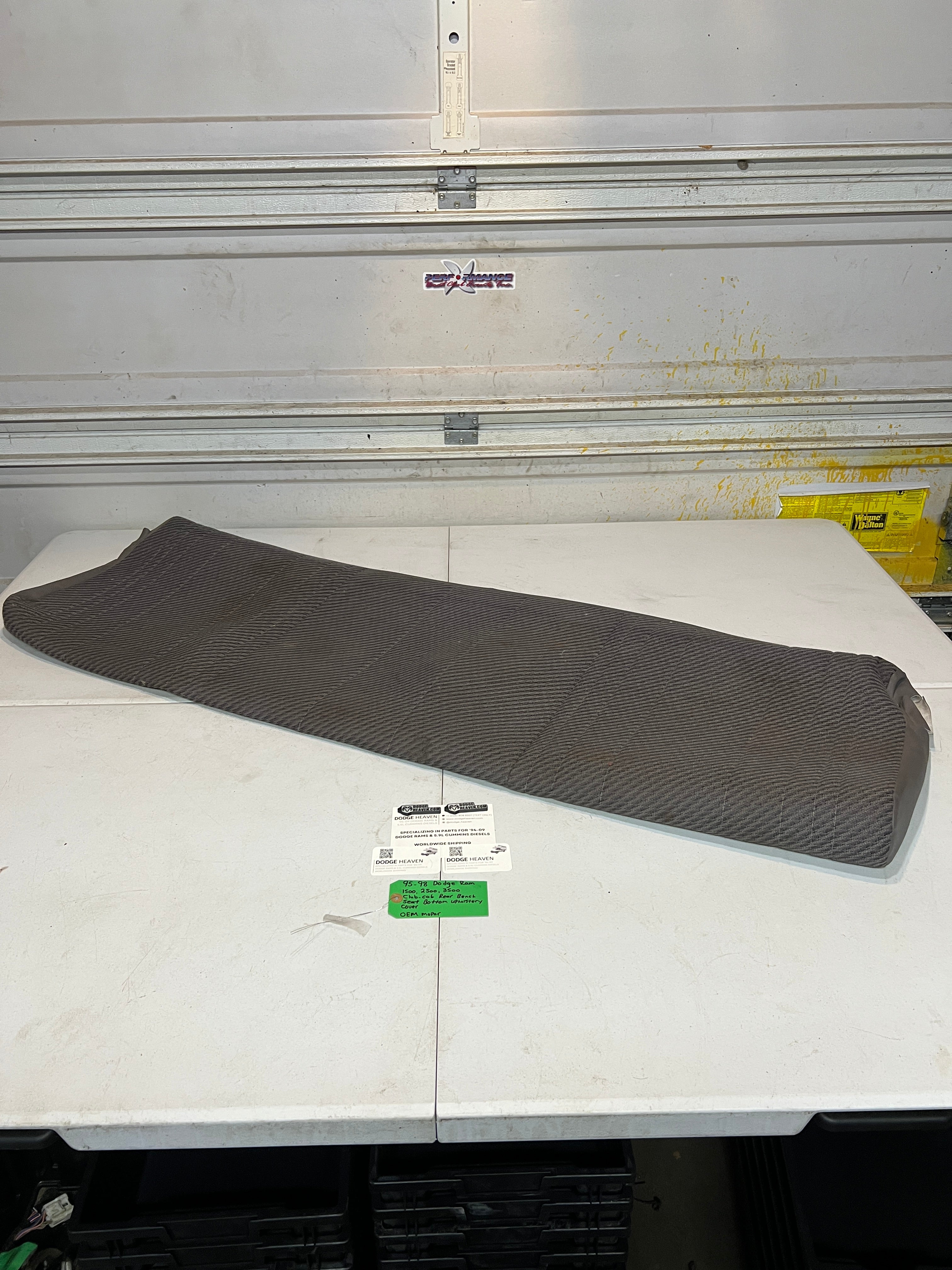 1995-1998 Dodge Ram Club-Cab Rear Bench Seat Bottom Upholstery Cover