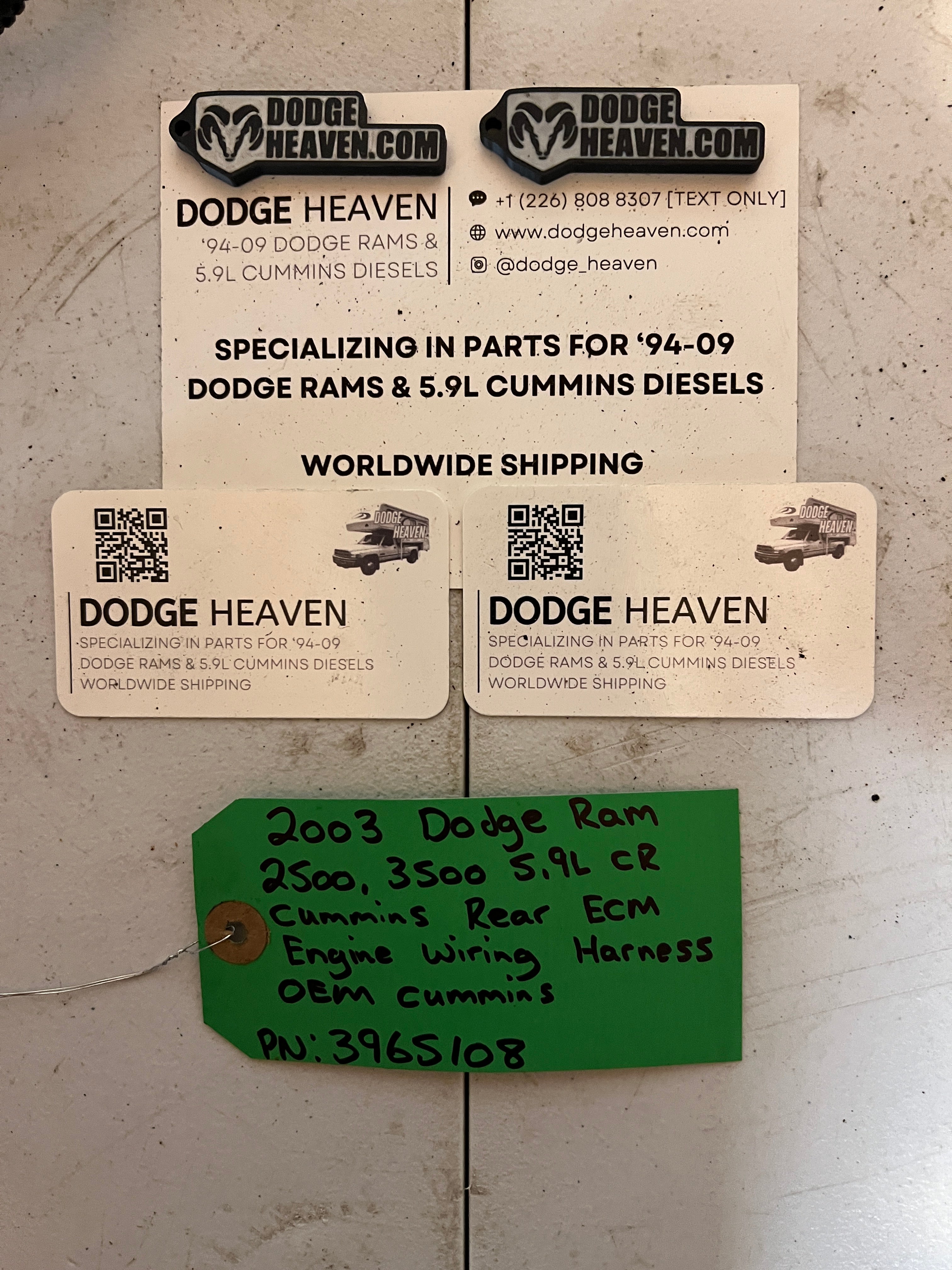 2003-2003 Dodge Ram 5.9L Cummins Rear ECM Engine Wiring Harness