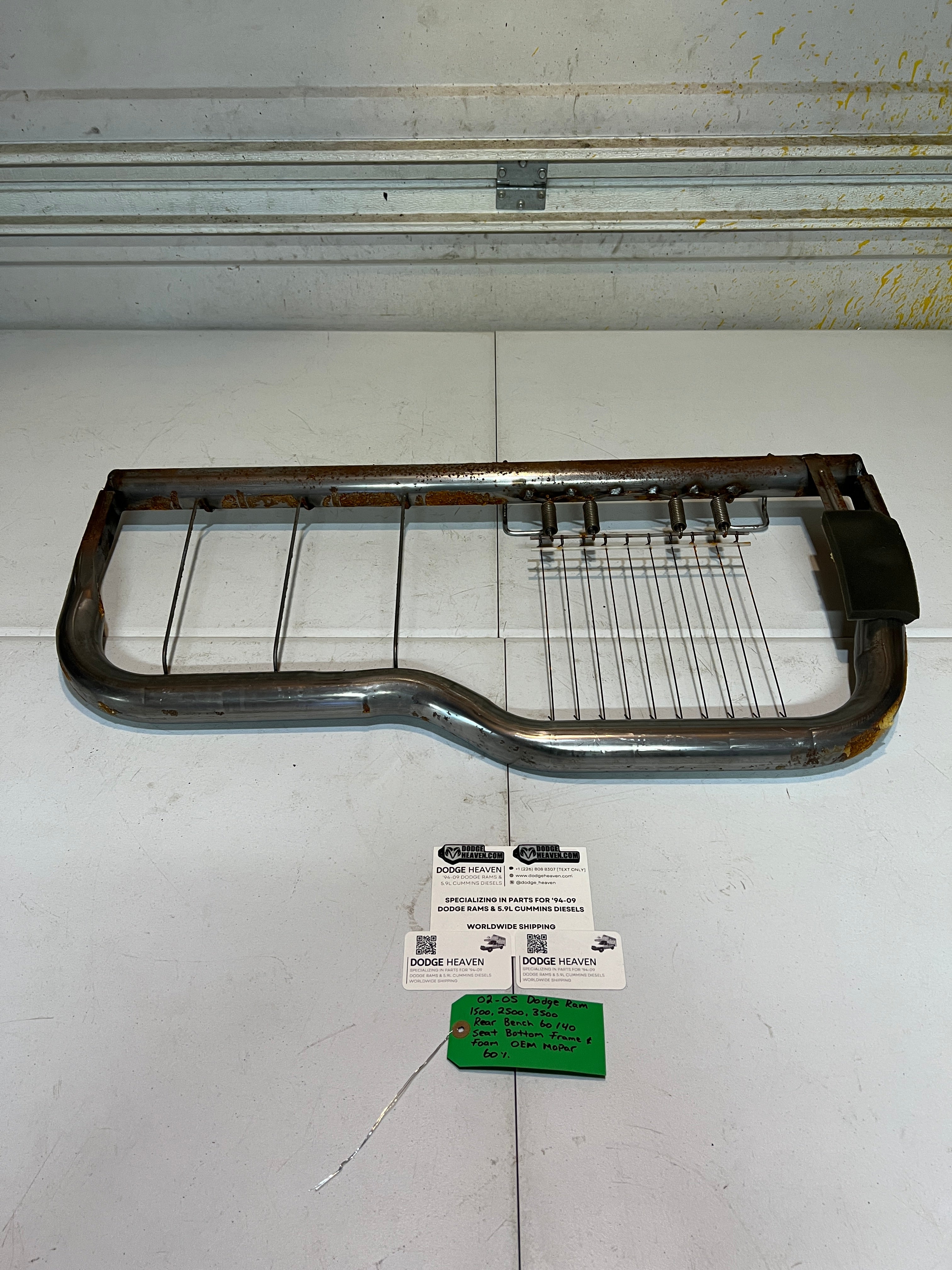 2002-2005 Dodge Ram quad Cab Rear 60/40 Bench Seat Bottom Frame
