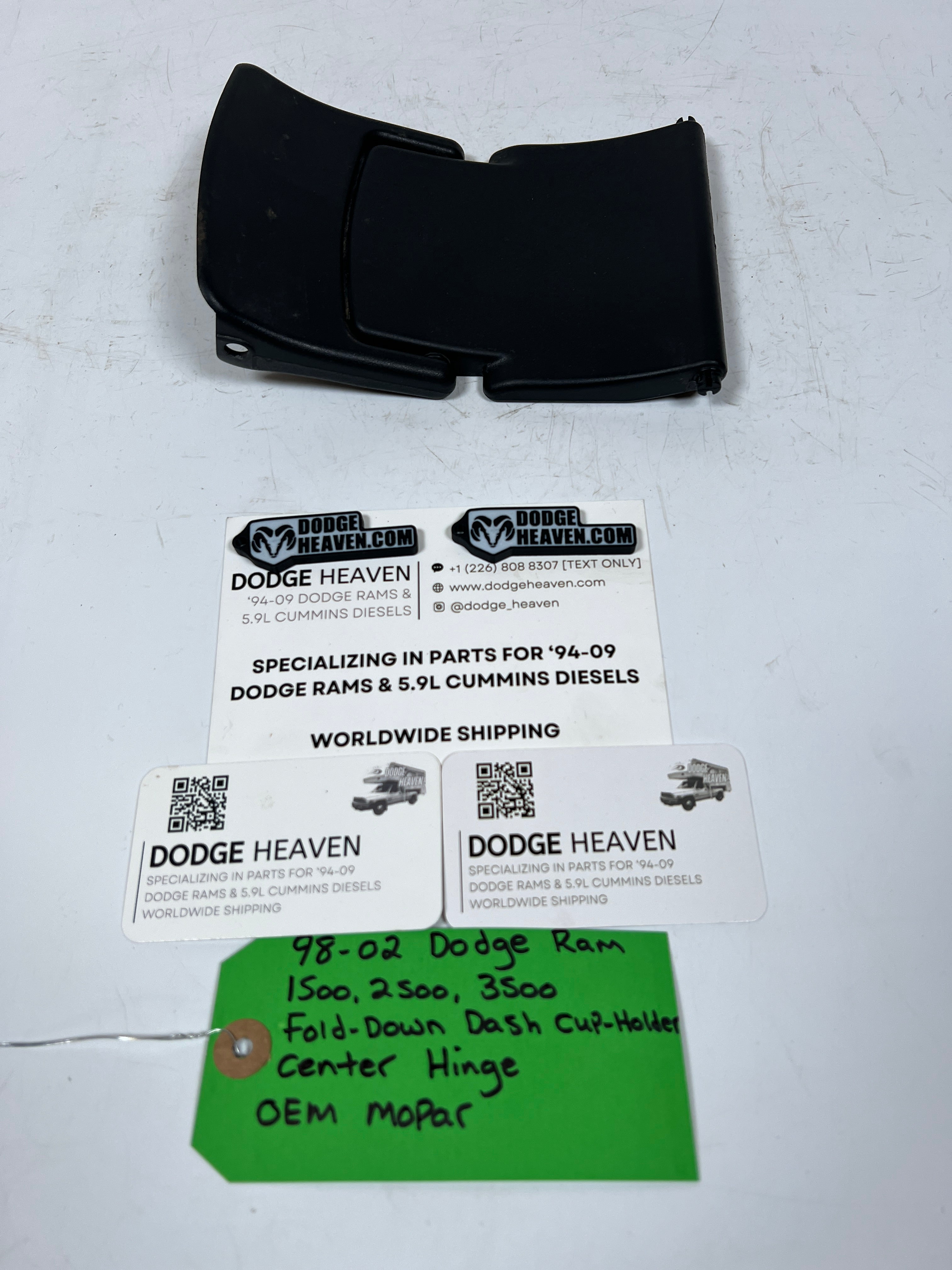 1998-2002 Dodge Ram 1500-3500 Fold Down Dash Cup Holder Center Hinge