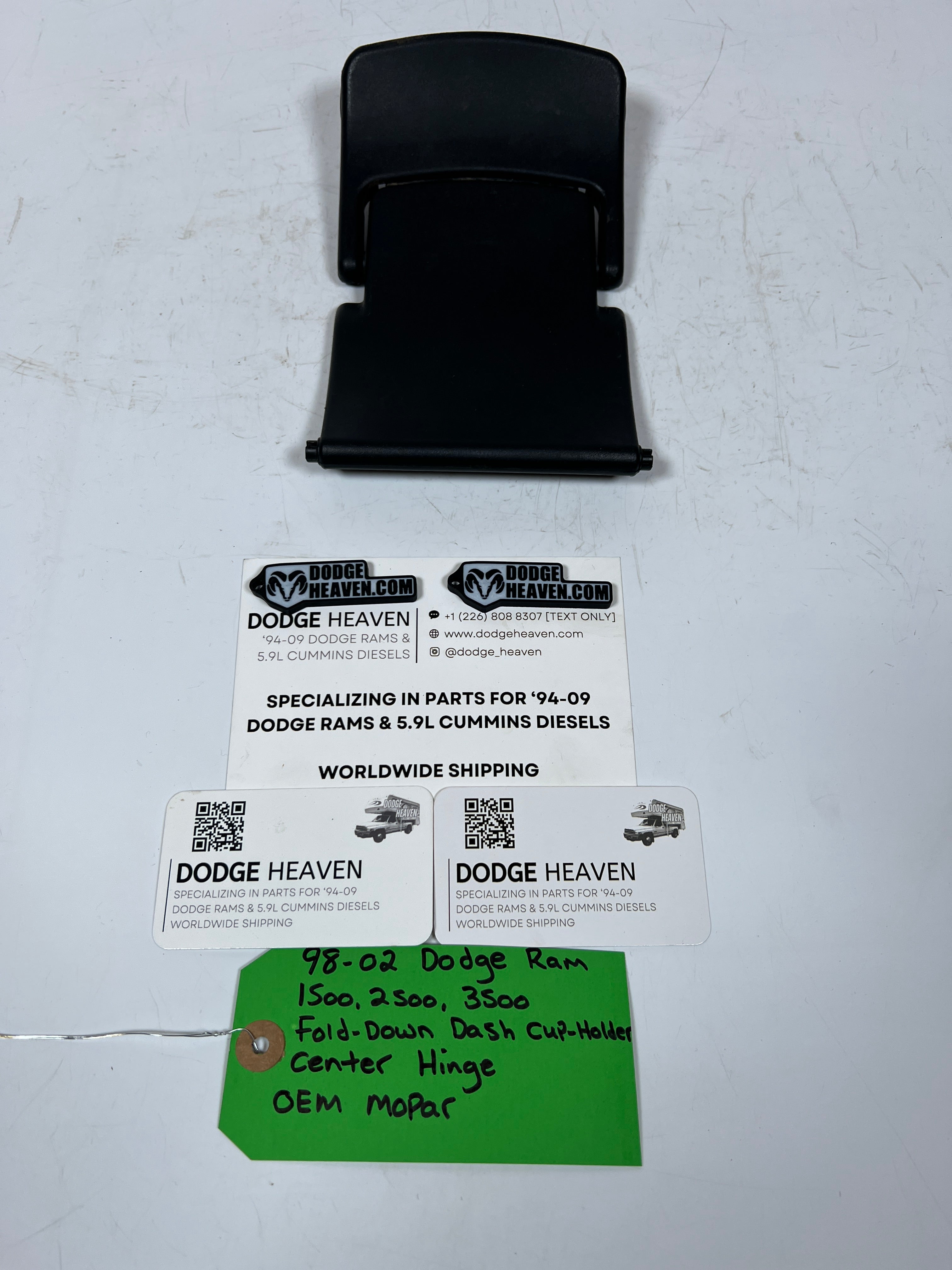 1998-2002 Dodge Ram 1500-3500 Fold Down Dash Cup Holder Center Hinge