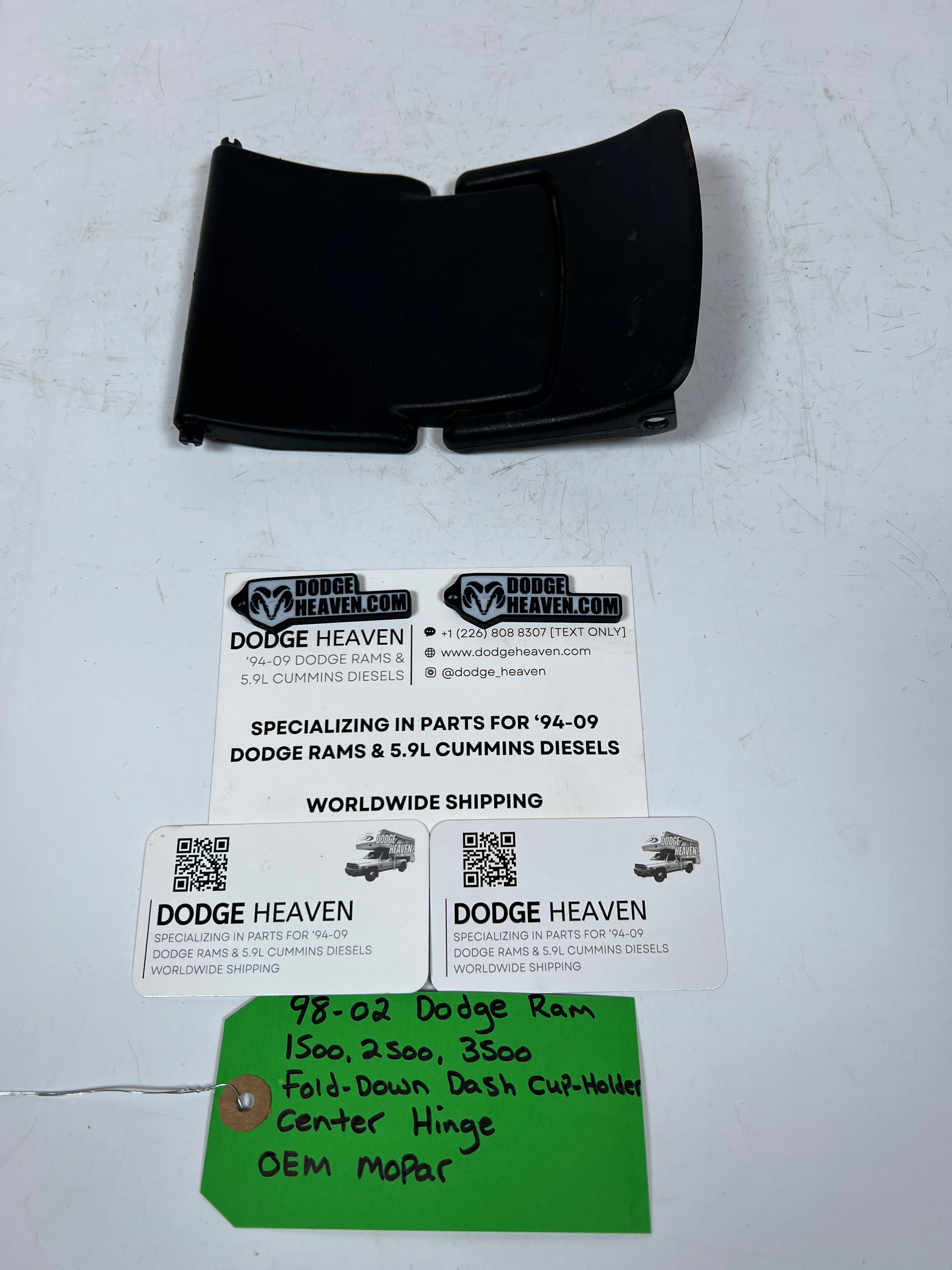 1998-2002 Dodge Ram 1500-3500 Fold Down Dash Cup Holder Center Hinge