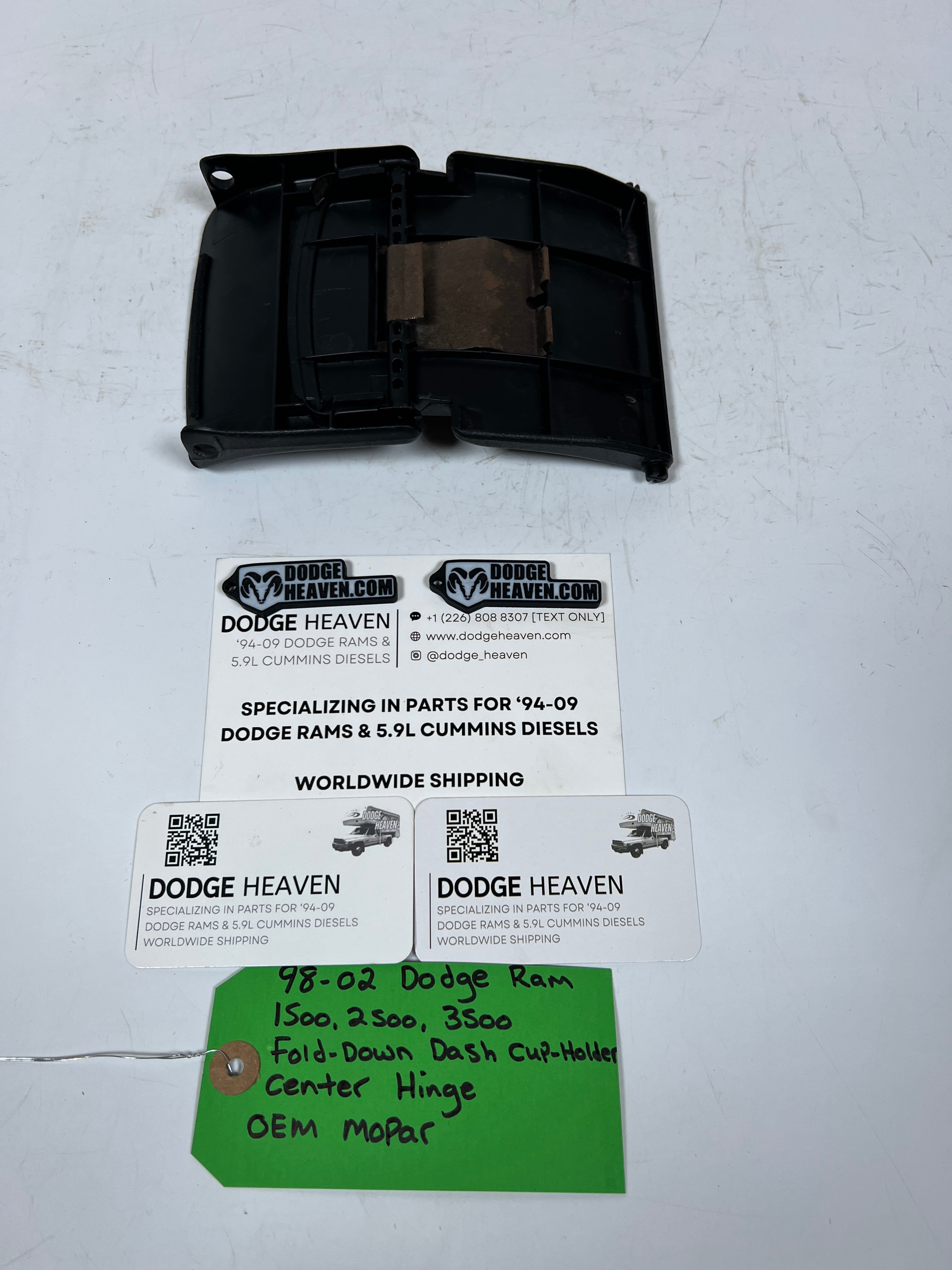 1998-2002 Dodge Ram 1500-3500 Fold Down Dash Cup Holder Center Hinge
