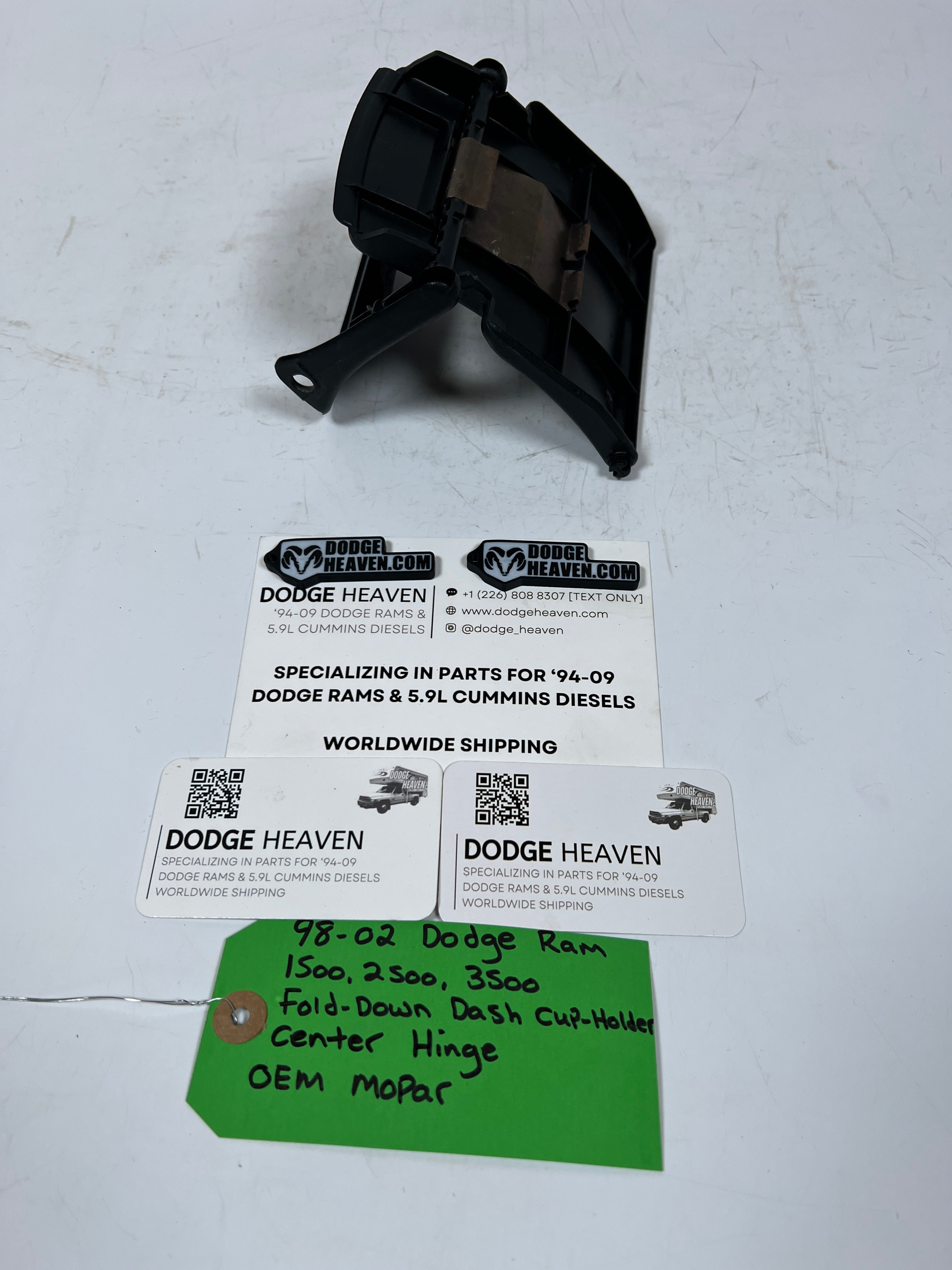 1998-2002 Dodge Ram 1500-3500 Fold Down Dash Cup Holder Center Hinge