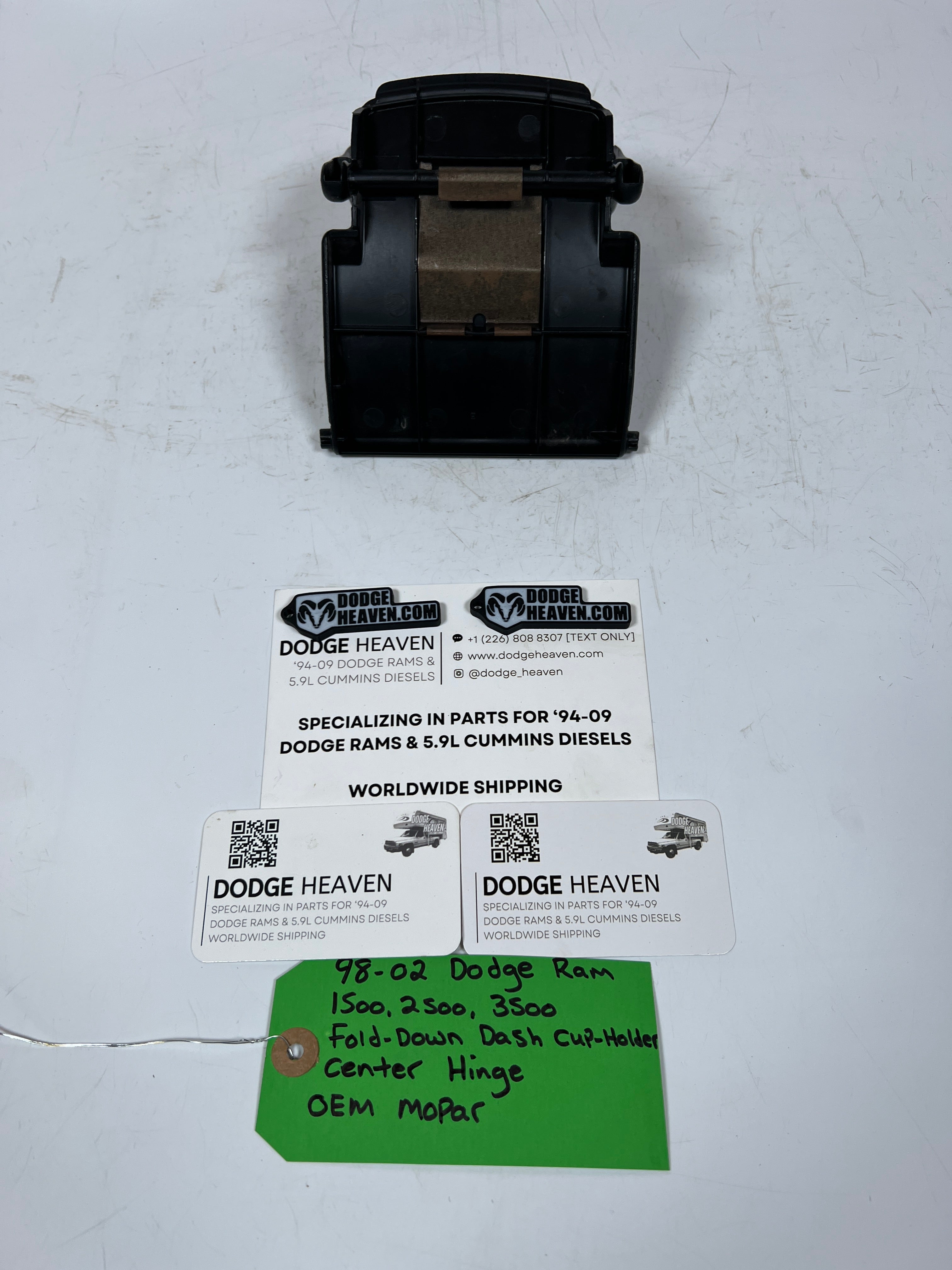 1998-2002 Dodge Ram 1500-3500 Fold Down Dash Cup Holder Center Hinge