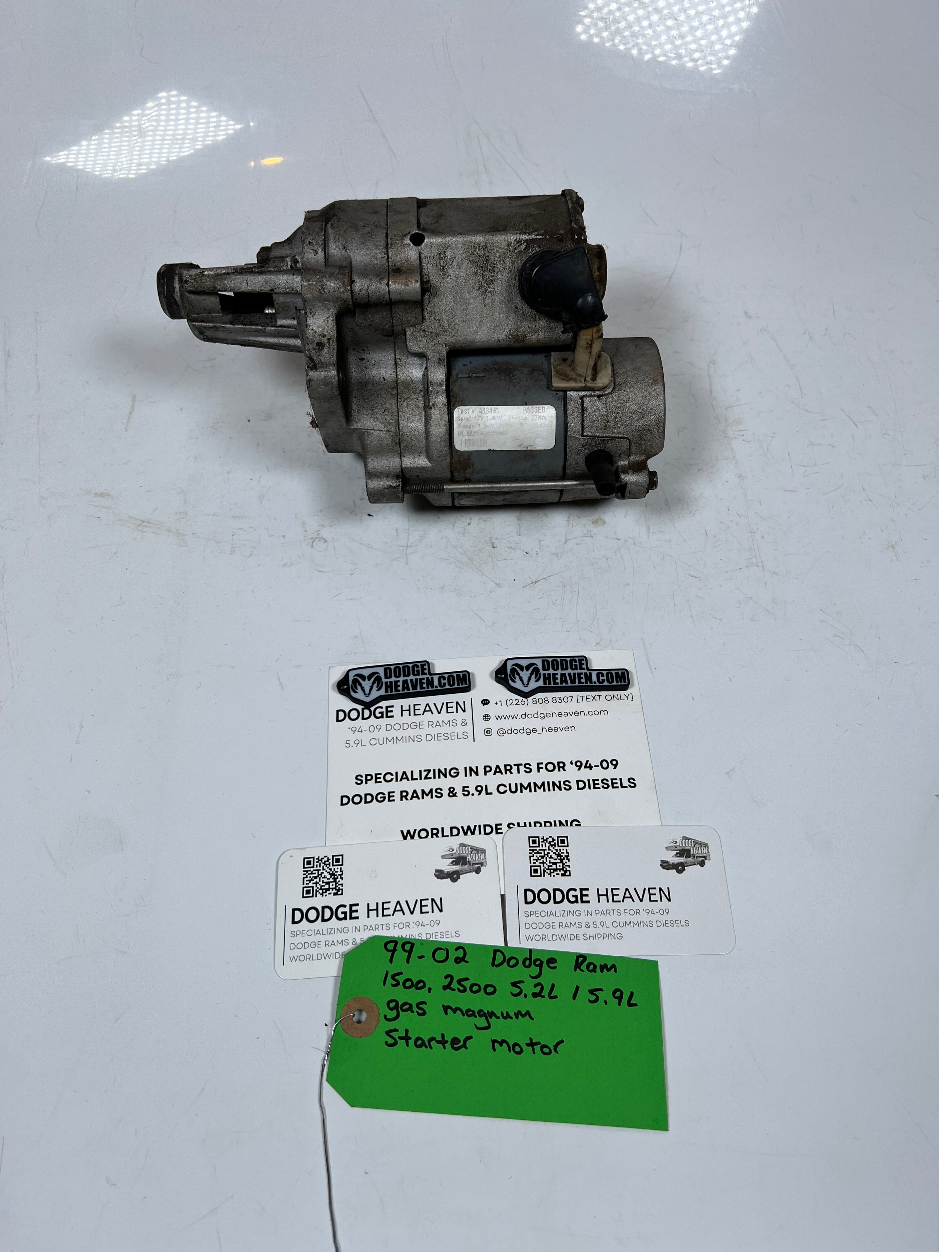1999-2002 Dodge Ram 5.2L 5.9l Magnum Gas Starter Motor