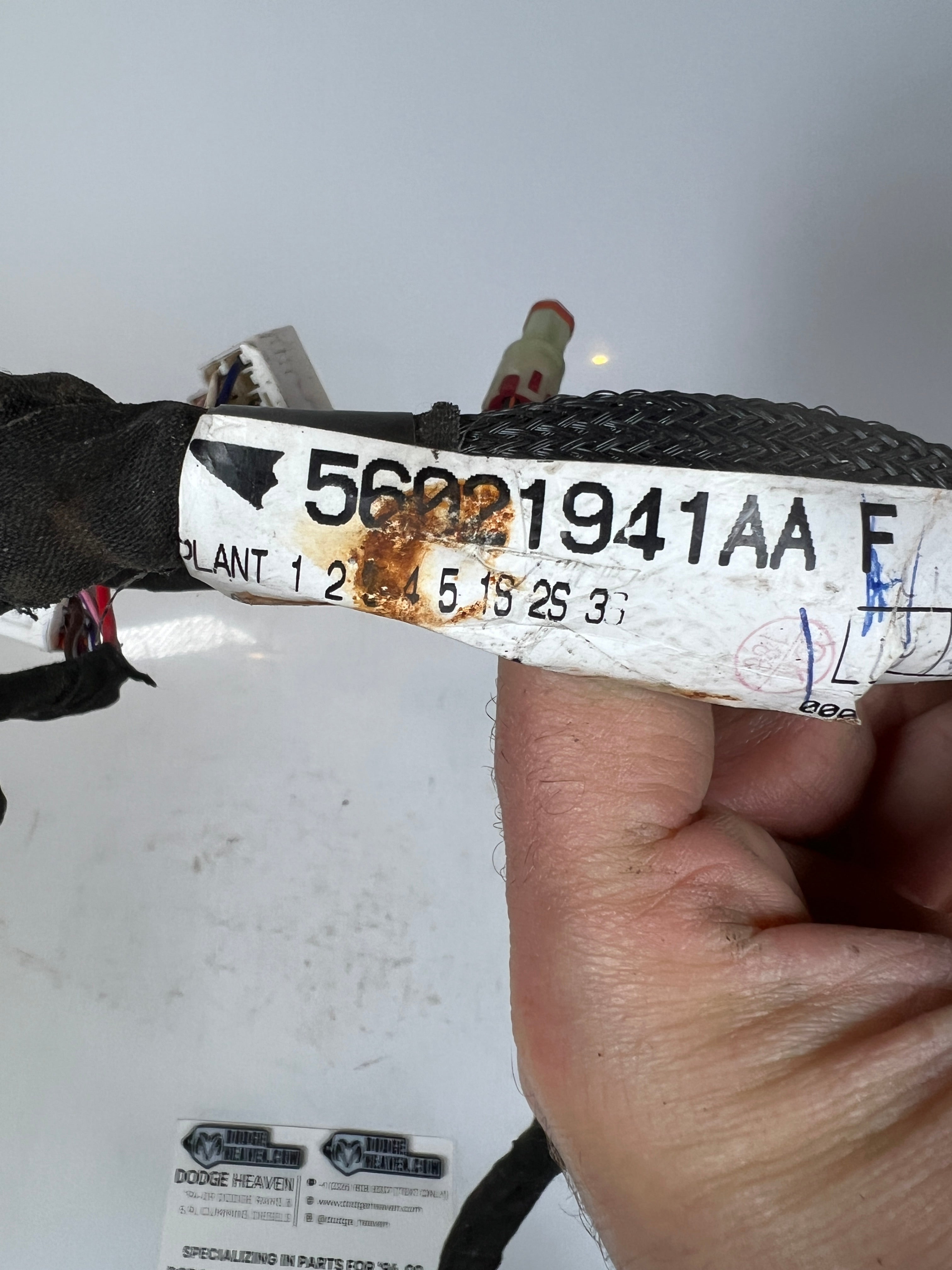 1997-1997 Dodge Ram 1500-3500 Driver Door jumper Wiring Harness
