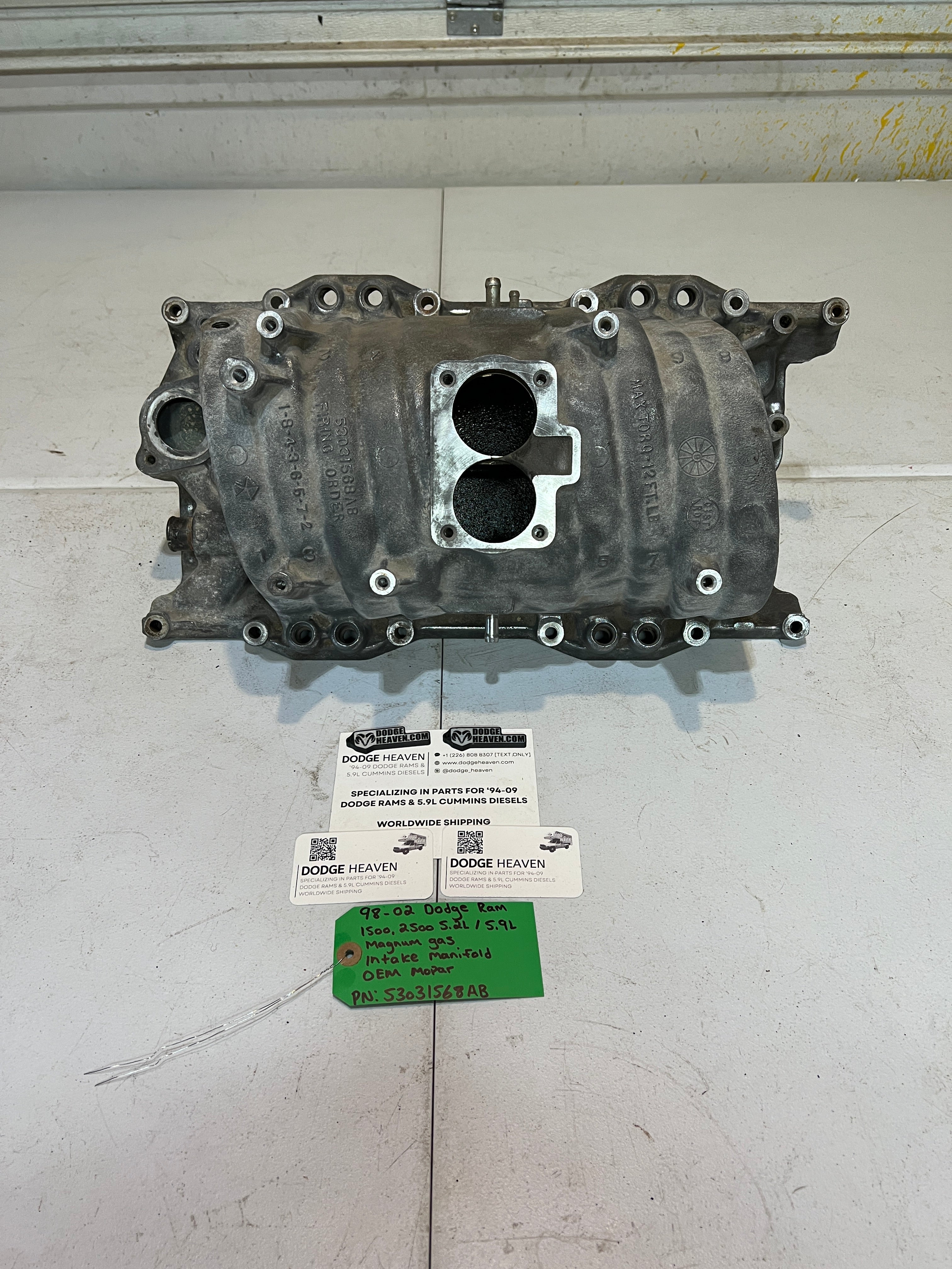 1998-2002 Dodge Ram 5.2L 5.9L Magnum Gas Intake Manifold