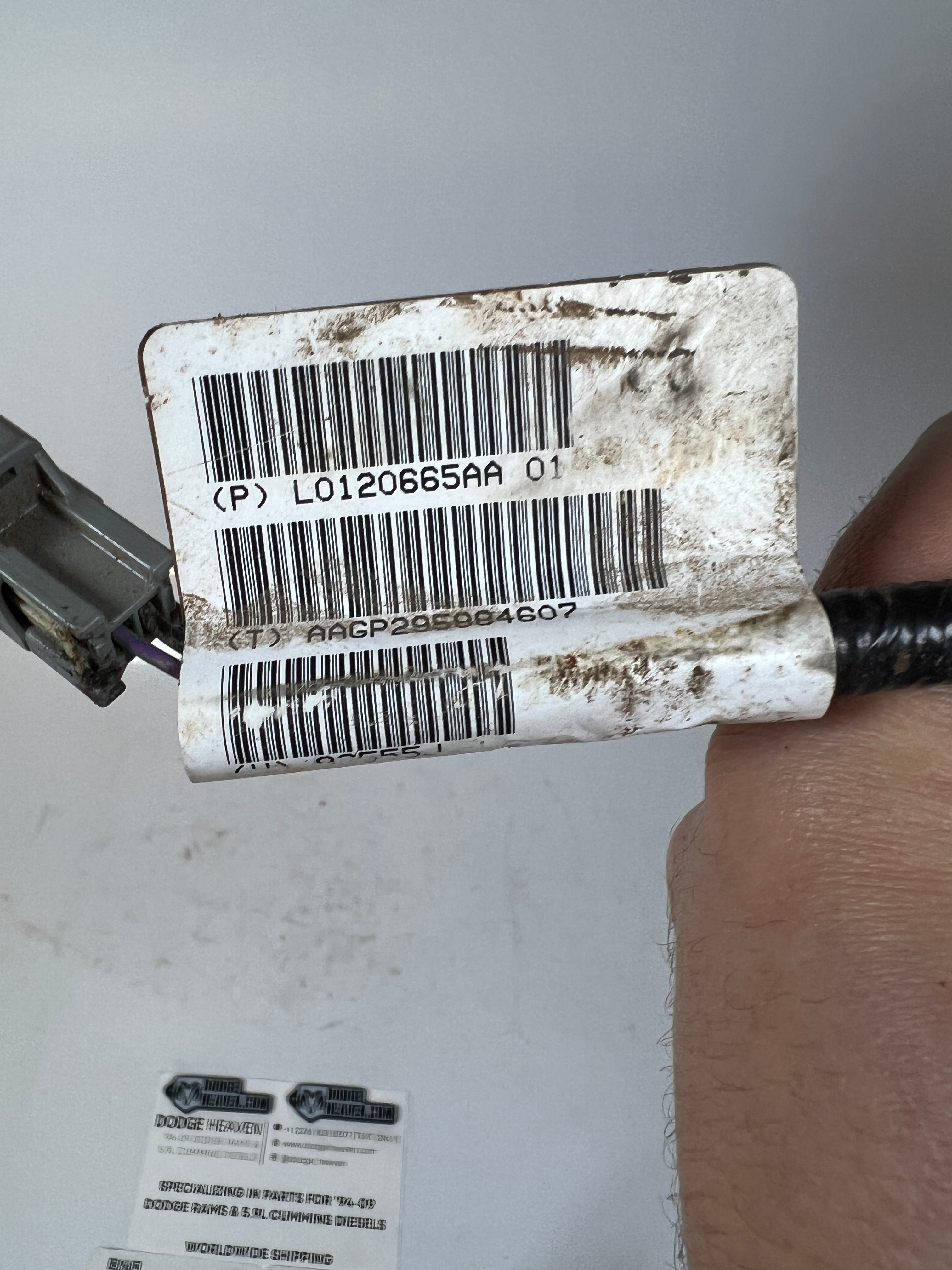 2007-2010 Dodge Ram 2500-5500 Seat Belt Sensor Wiring Harness