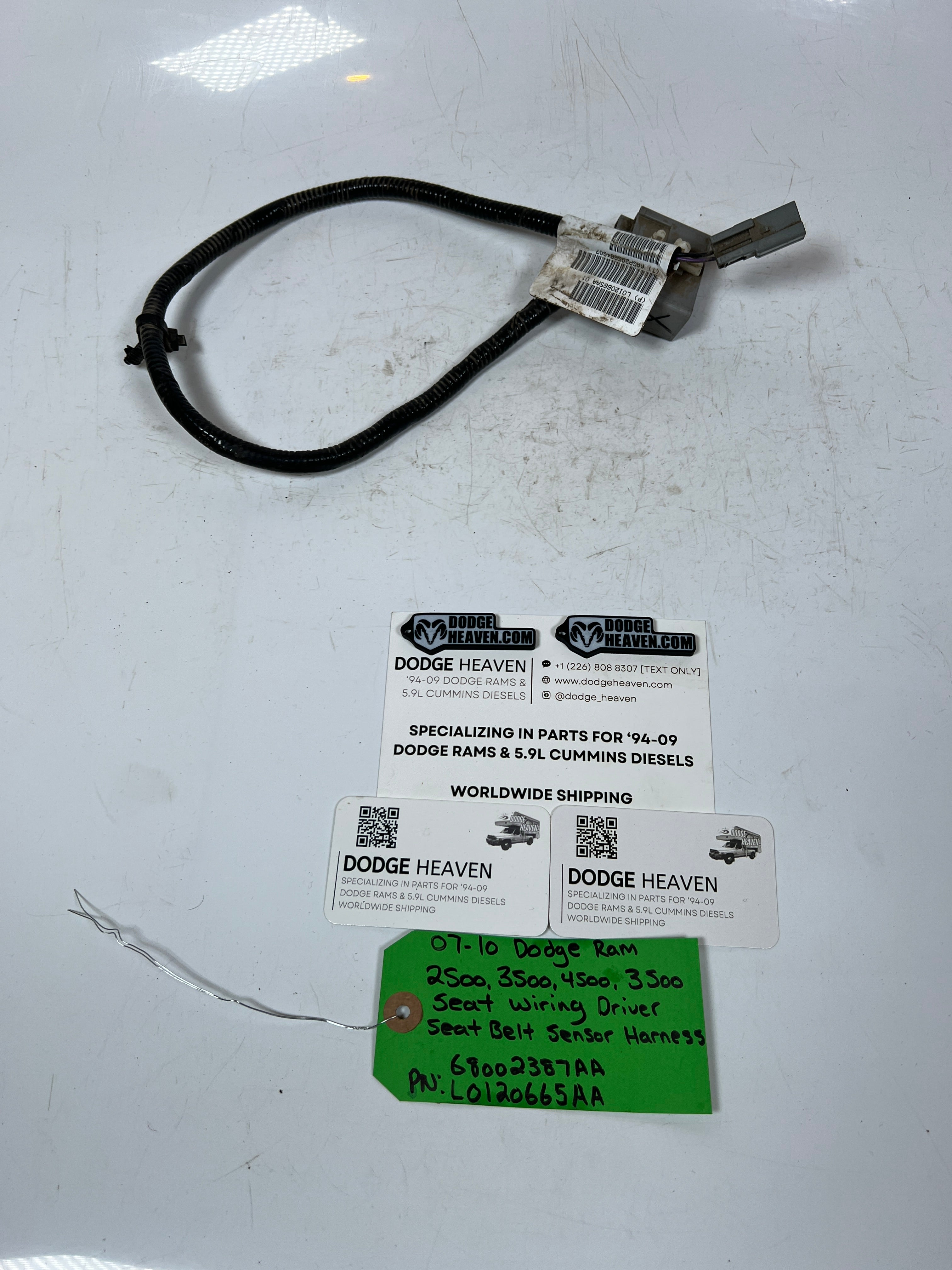 2007-2010 Dodge Ram 2500-5500 Seat Belt Sensor Wiring Harness