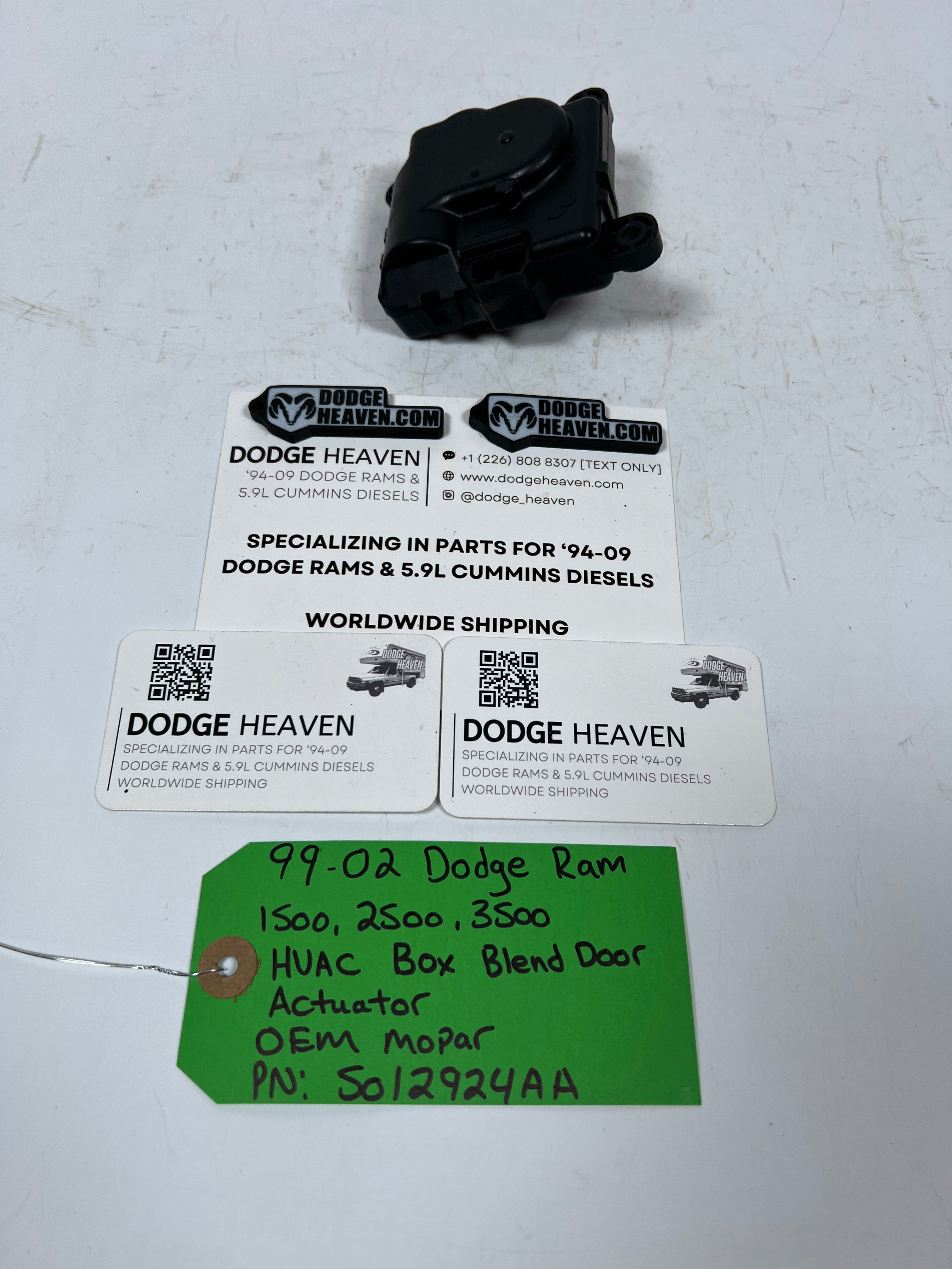1999-2002 Dodge Ram 1500-3500 HVAC Box Blend Door Actuator 3-Pin