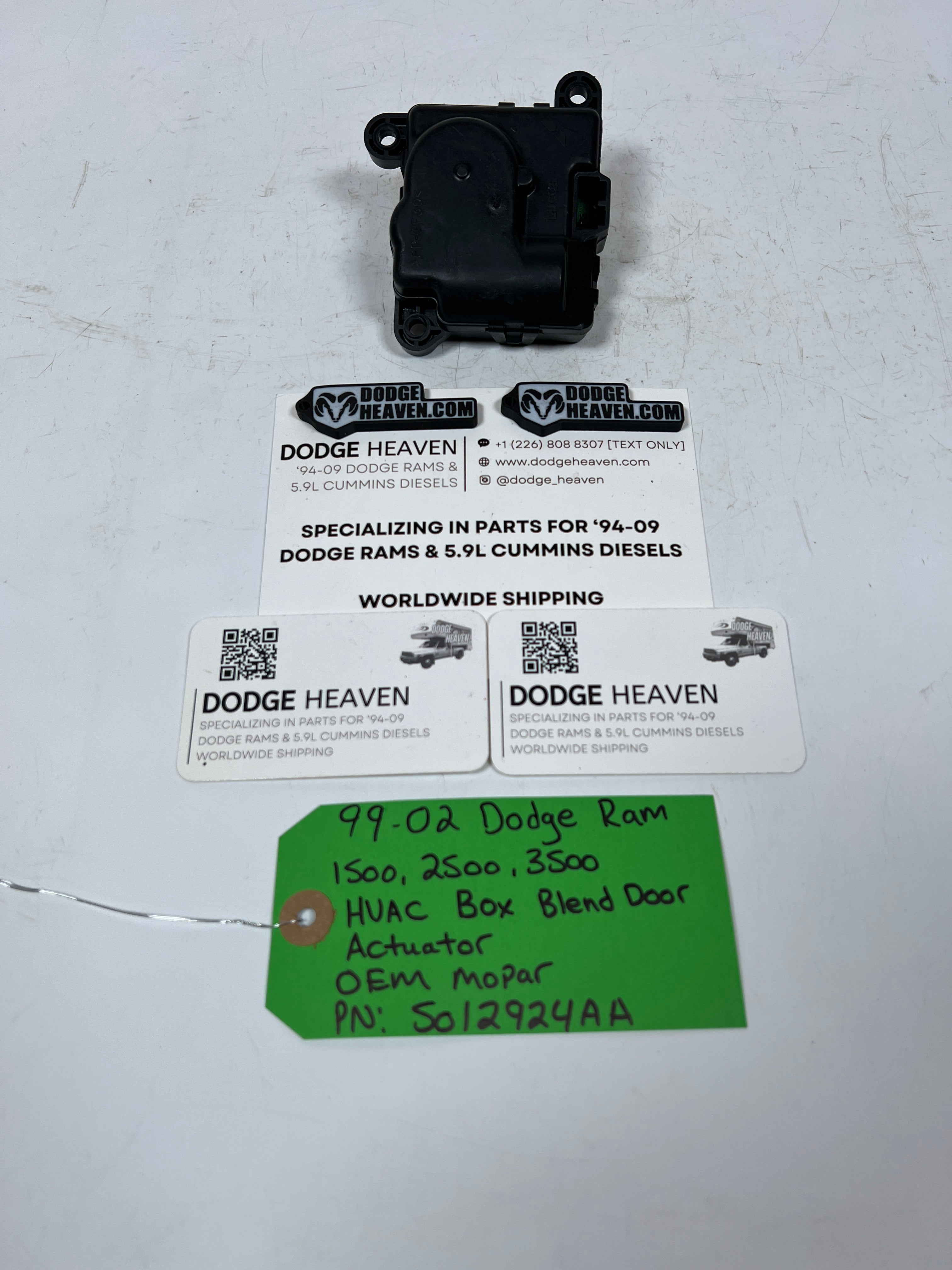 1999-2002 Dodge Ram 1500-3500 HVAC Box Blend Door Actuator 3-Pin