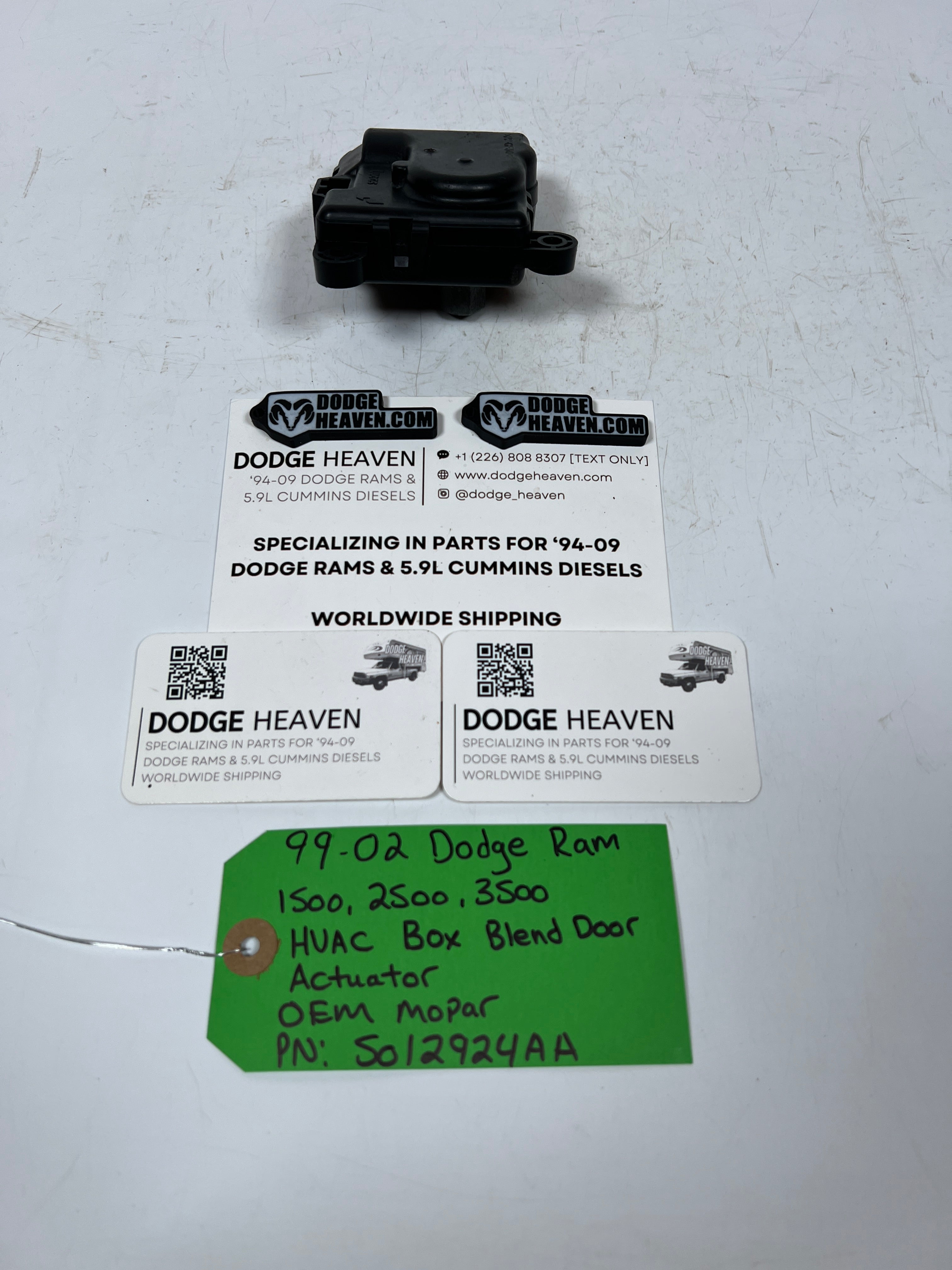 1999-2002 Dodge Ram 1500-3500 HVAC Box Blend Door Actuator 3-Pin