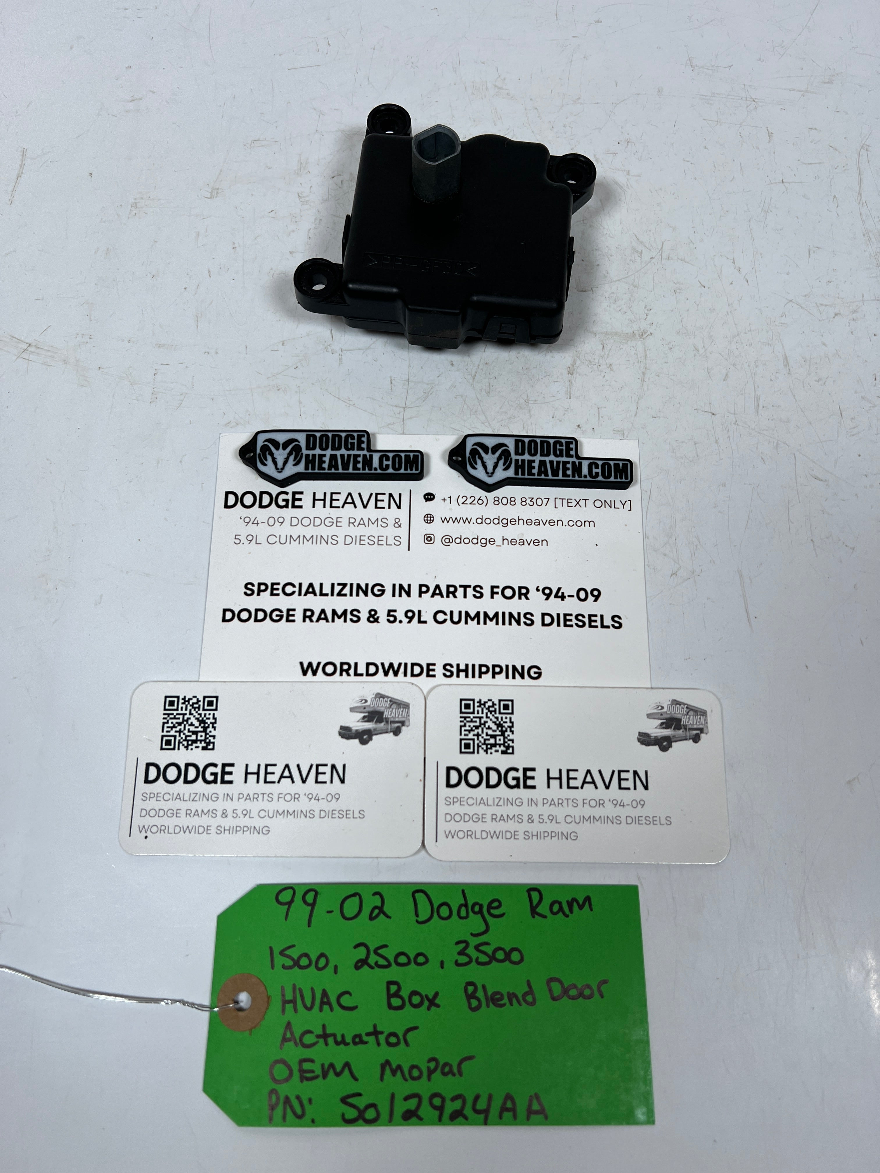 1999-2002 Dodge Ram 1500-3500 HVAC Box Blend Door Actuator 3-Pin