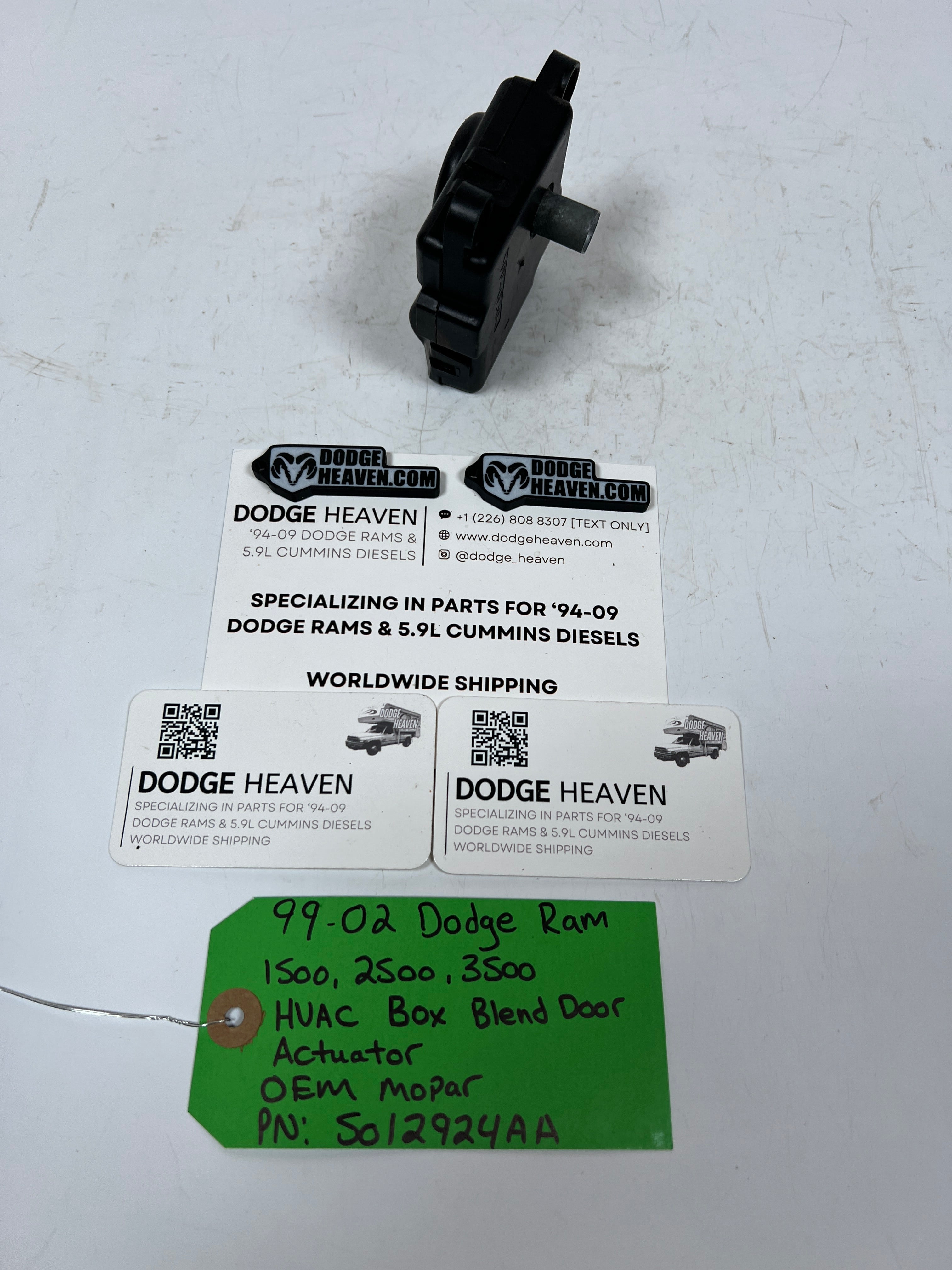 1999-2002 Dodge Ram 1500-3500 HVAC Box Blend Door Actuator 3-Pin