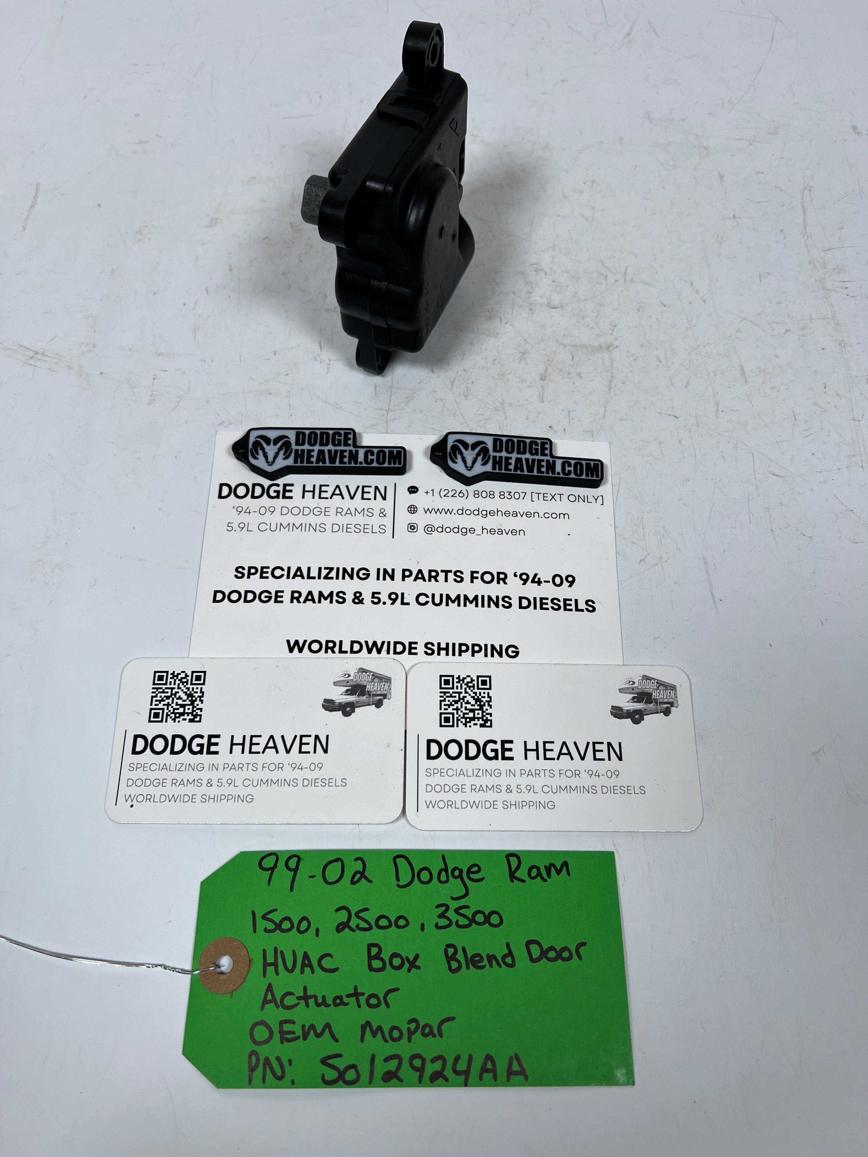 1999-2002 Dodge Ram 1500-3500 HVAC Box Blend Door Actuator 3-Pin