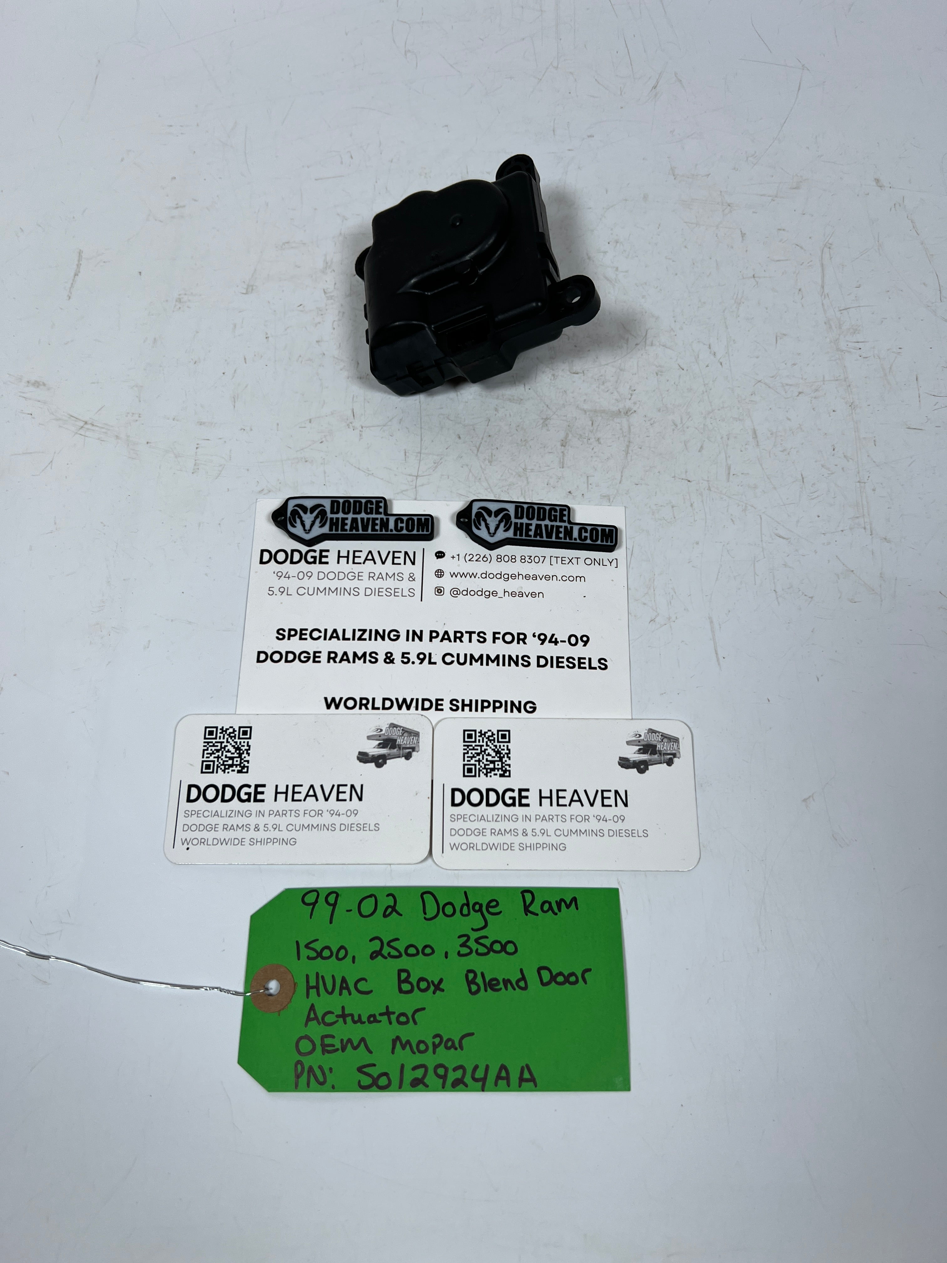 1999-2002 Dodge Ram 1500-3500 HVAC Box Blend Door Actuator 3-Pin