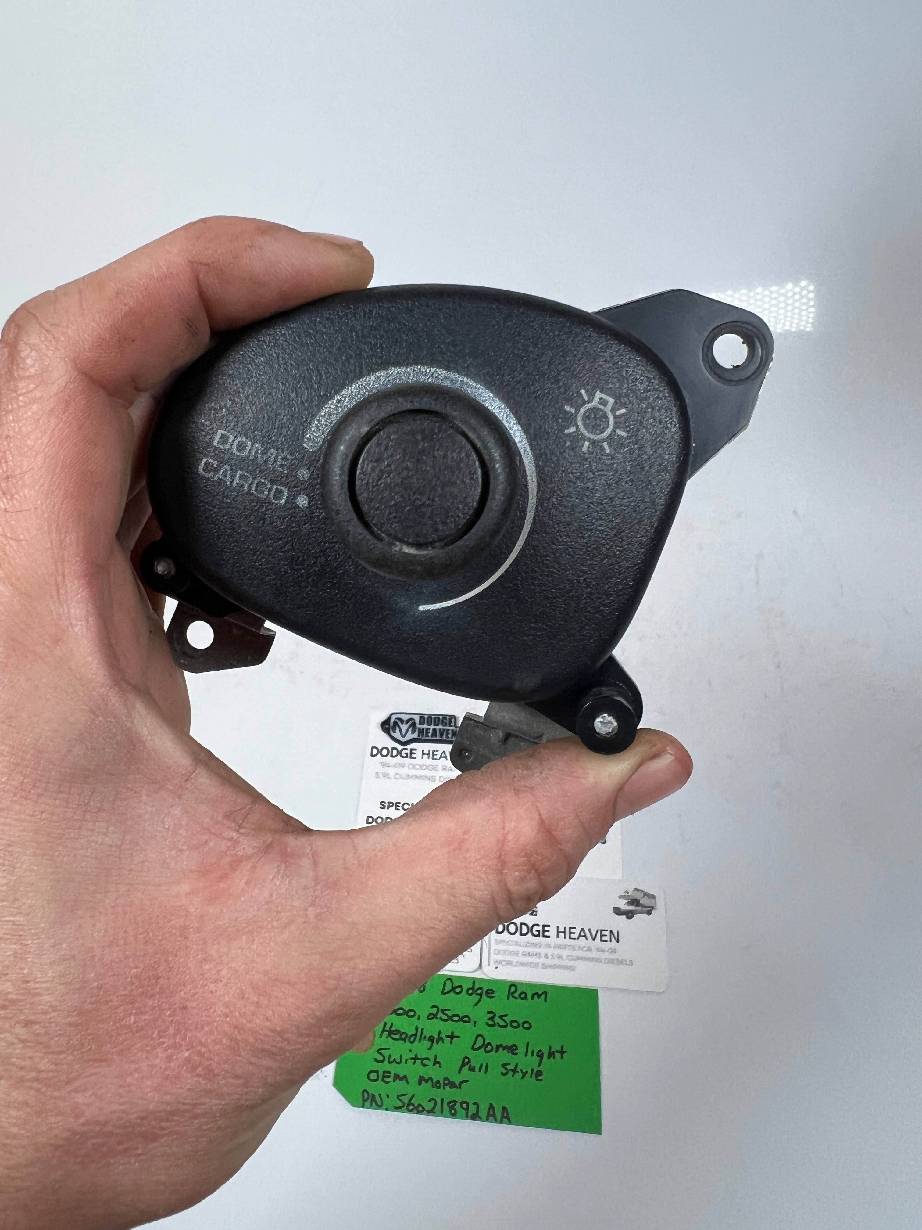 1998-1998 Dodge Ram 1500-3500 Headlight Dome Light Switch Pull Style