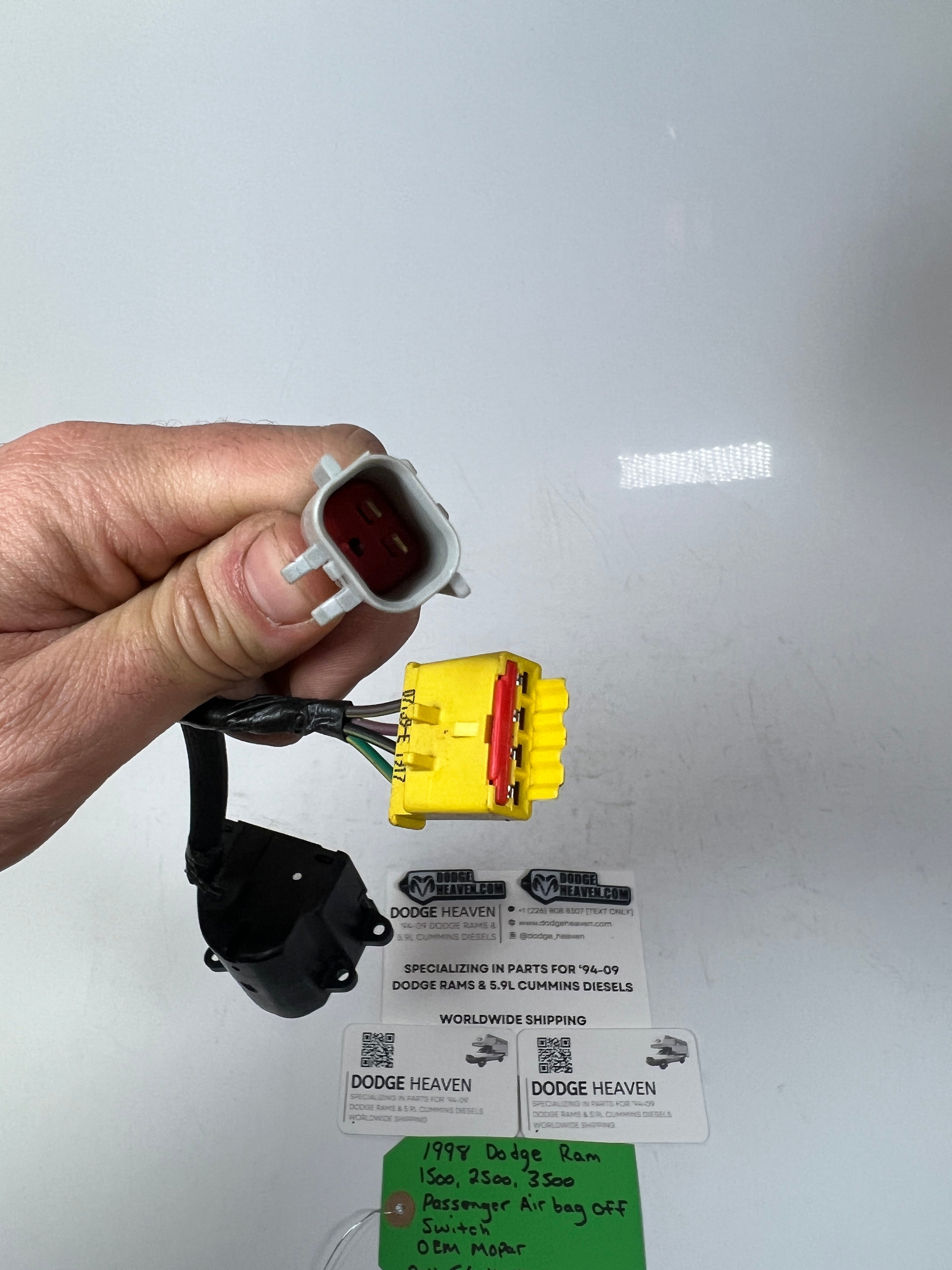 1998-1998 Dodge Ram 1500-3500 Passenger A-Bag On / Off Switch