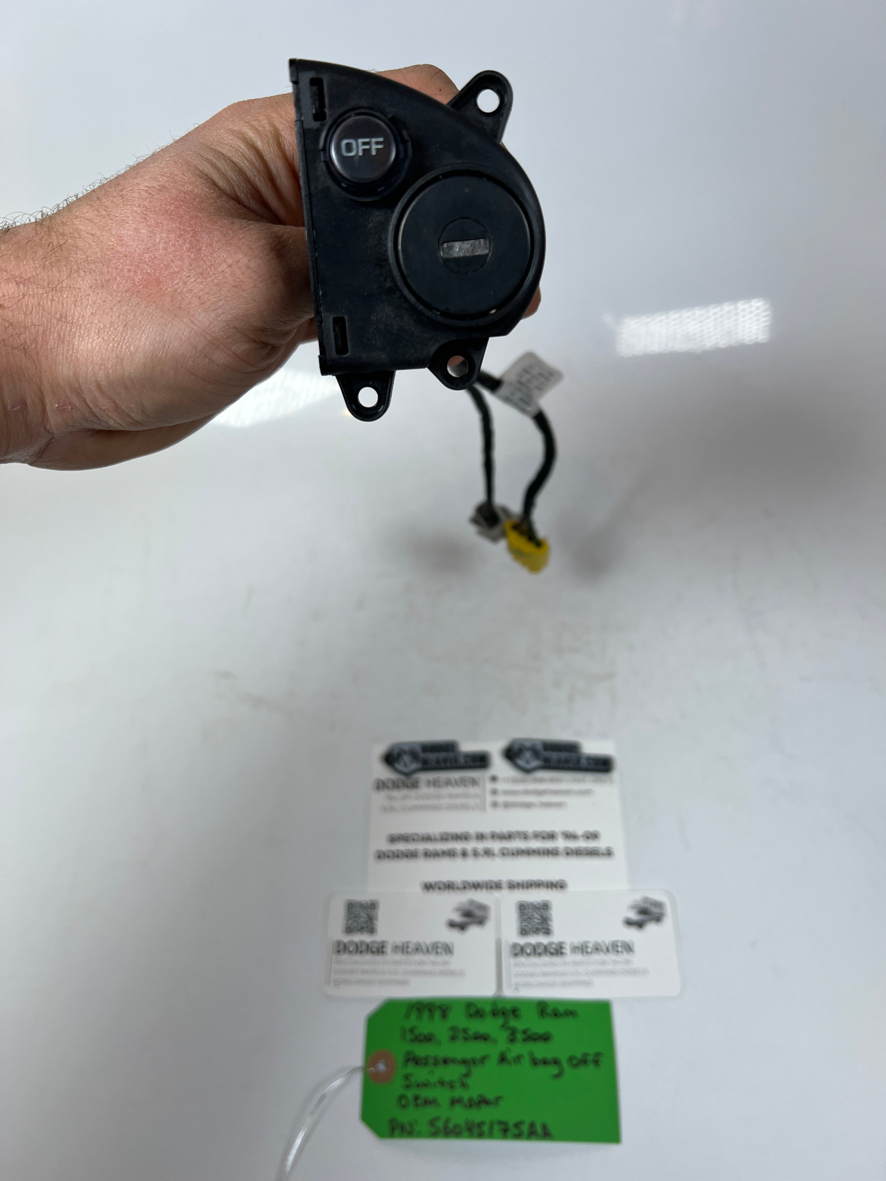 1998-1998 Dodge Ram 1500-3500 Passenger A-Bag On / Off Switch