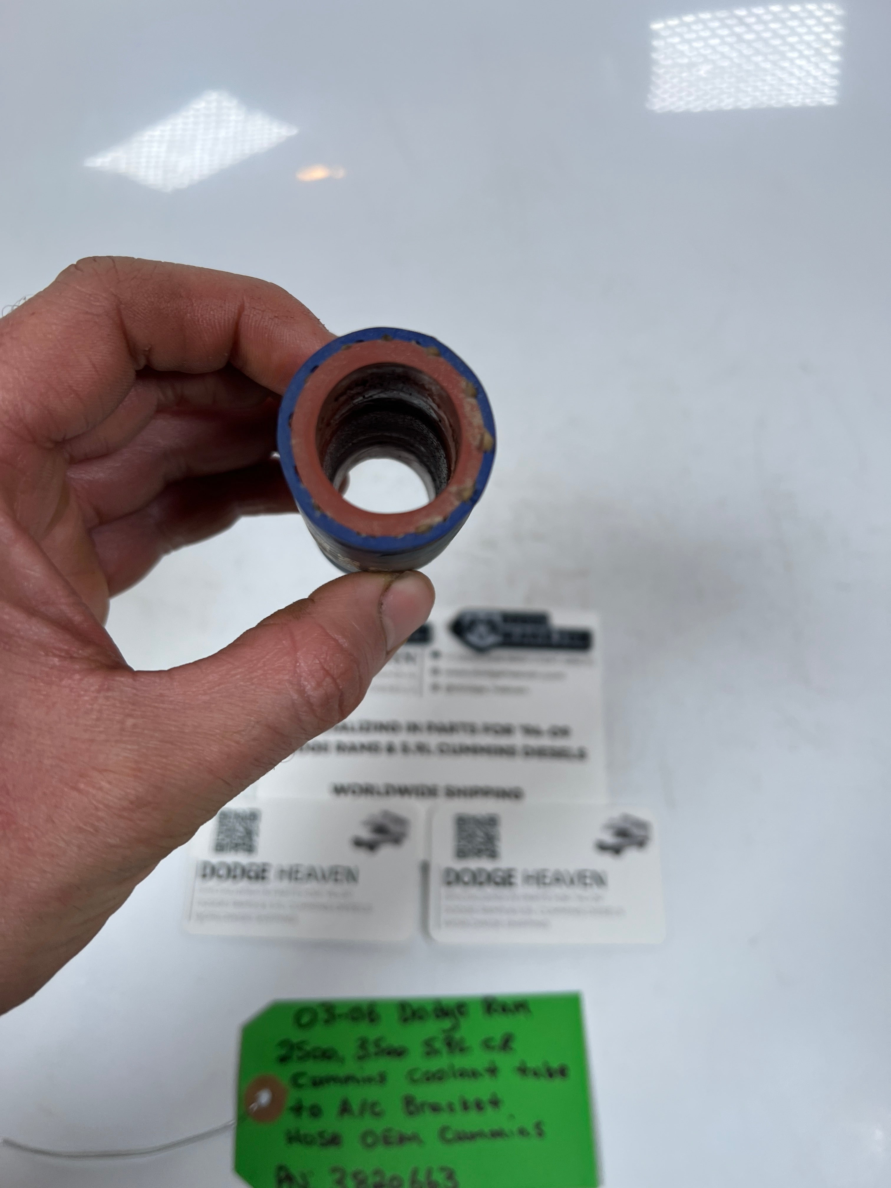 2003-2006 Dodge Ram 5.9L Cummins Coolant Tube to AC Bracket Hose